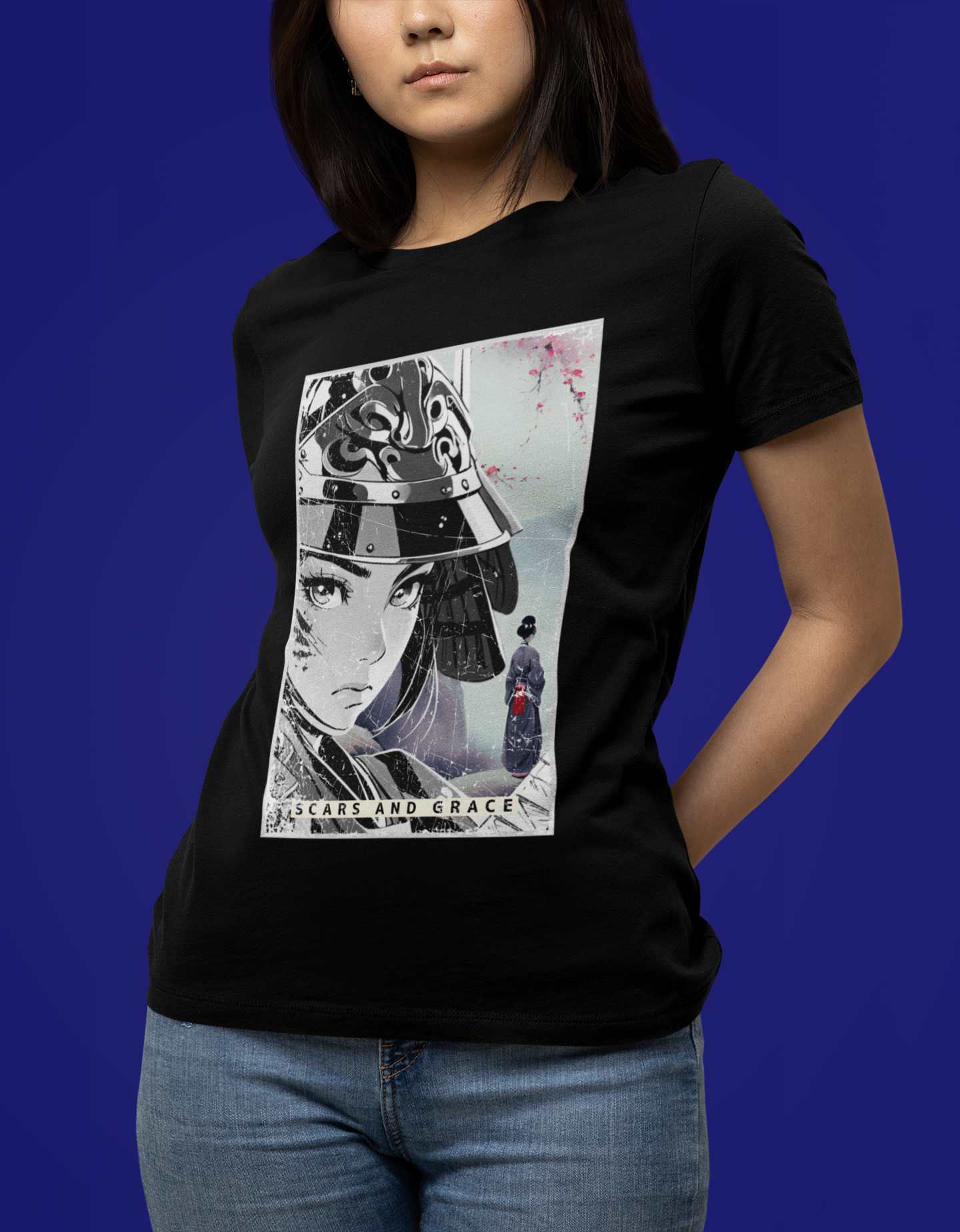 Anime Warrior Girl T-shirt - Scars And Grace