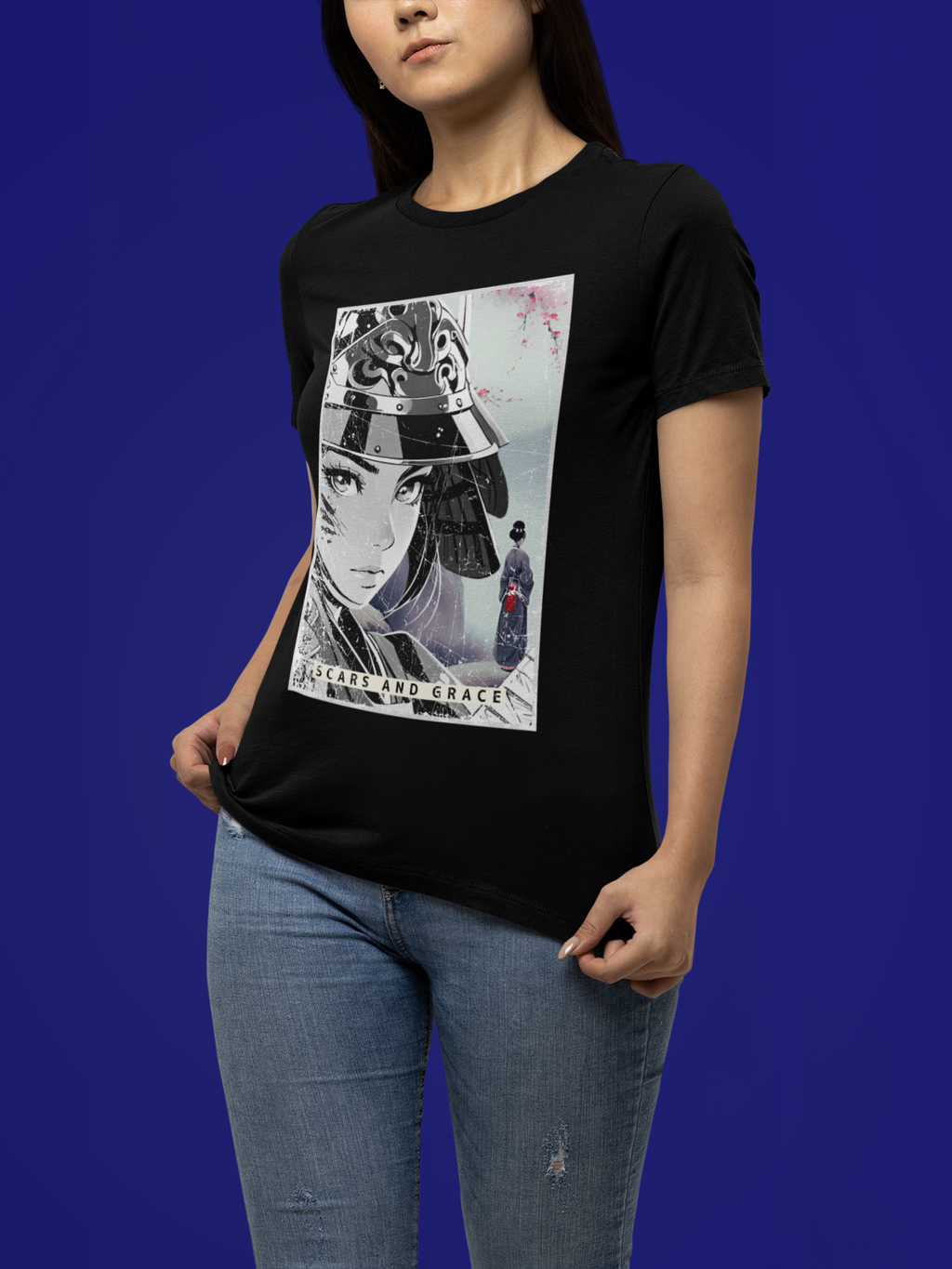 Anime Warrior Girl T-shirt - Scars And Grace