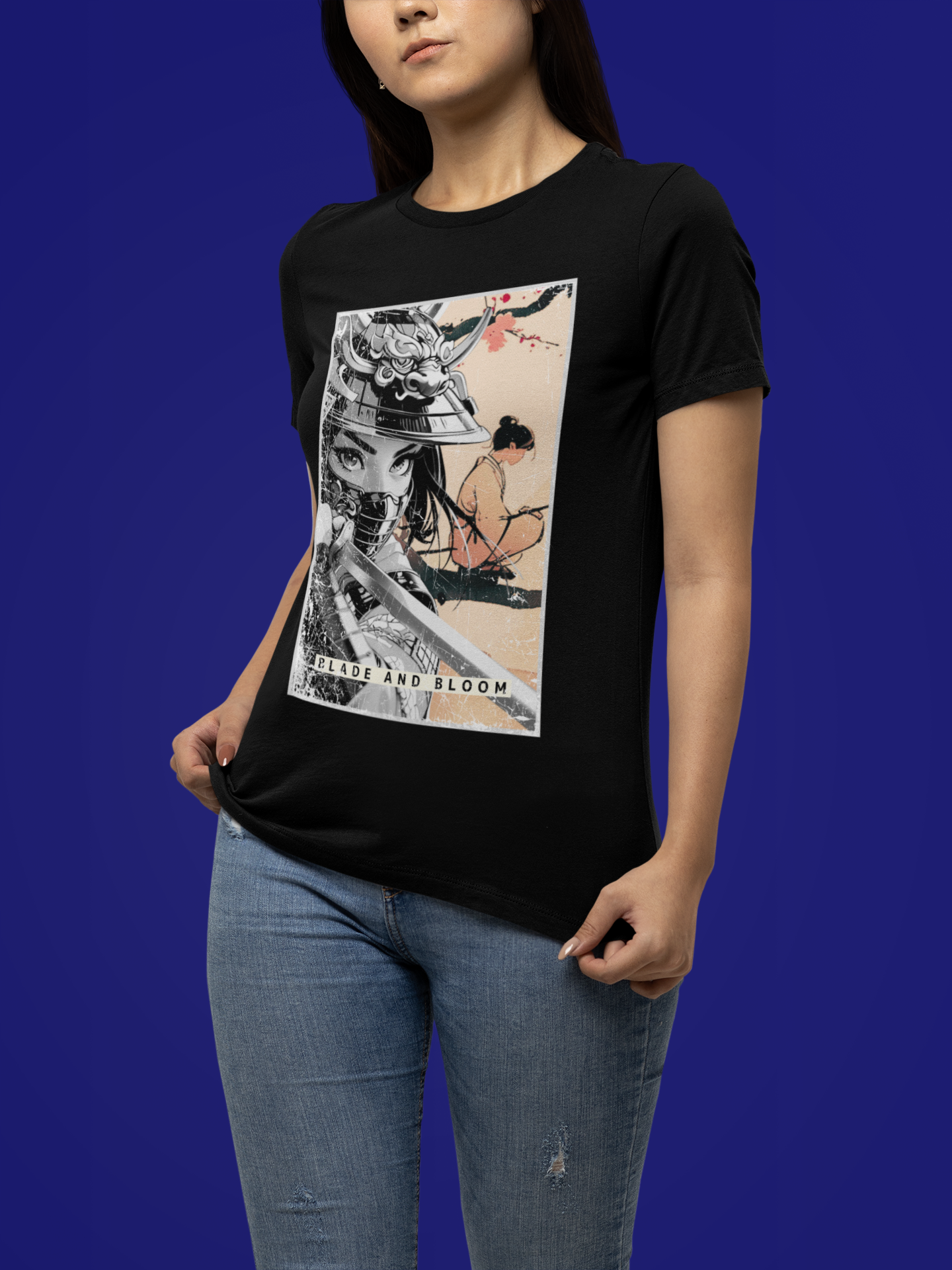 Anime Warrior Girl T-shirt - Blade And Bloom