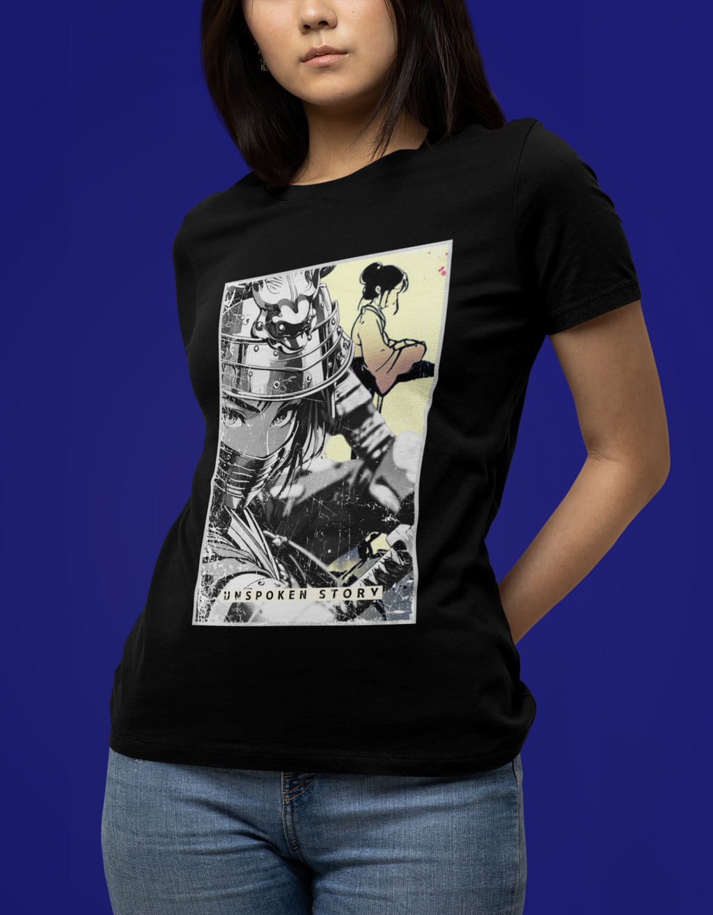 Anime Warrior Girl T-shirt - Unspoken Story