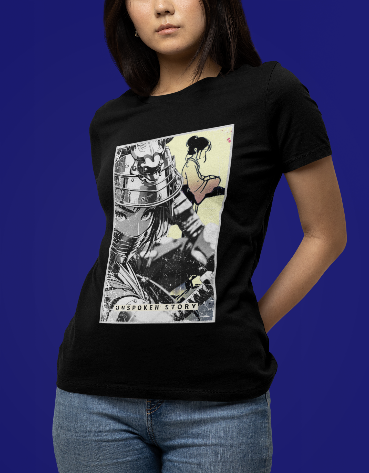 Anime Warrior Girl T-shirt - Unspoken Story