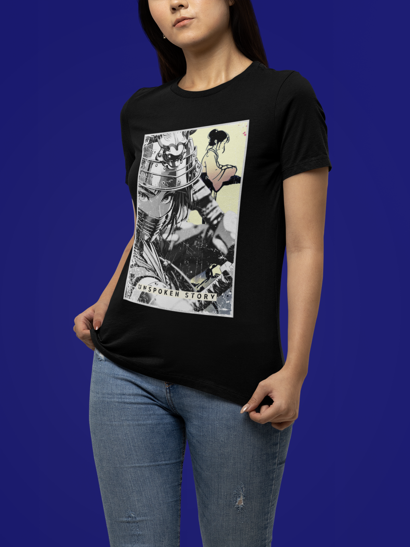 Anime Warrior Girl T-shirt - Unspoken Story