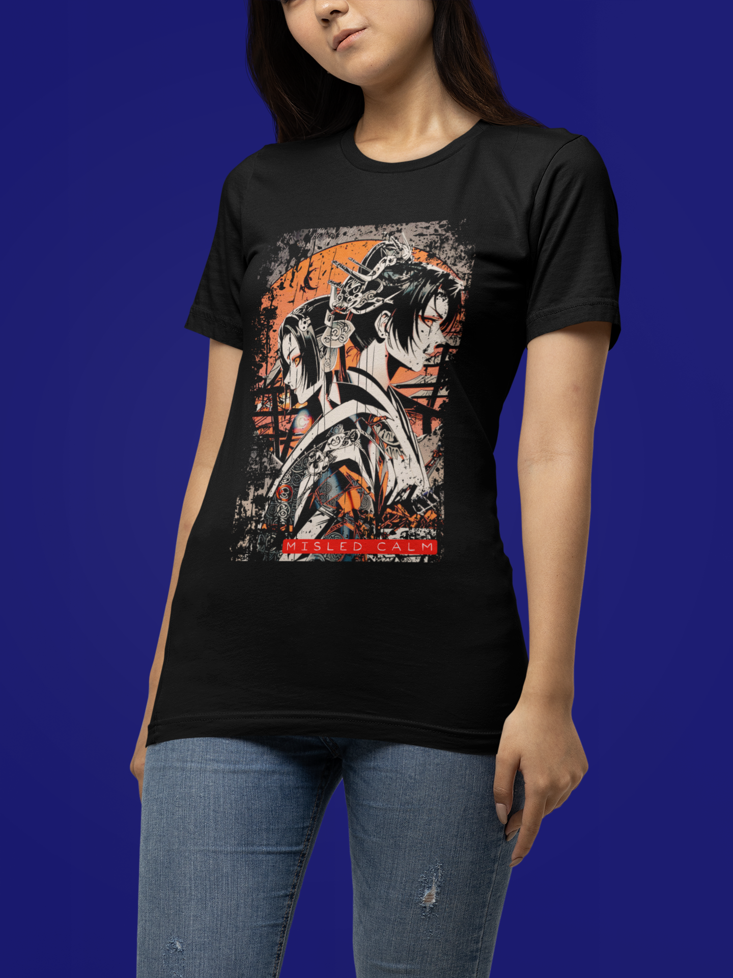 Anime Moon T-Shirt - Misled Calm Tee
