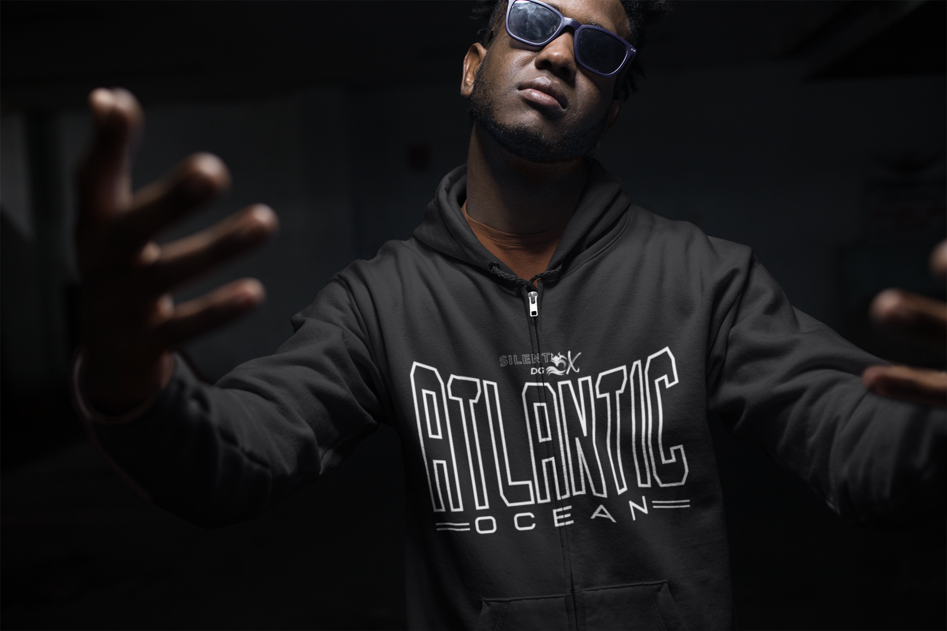 5 Oceans Hoodie Zipper Collection - Atlantic Ocean Tidal Realm