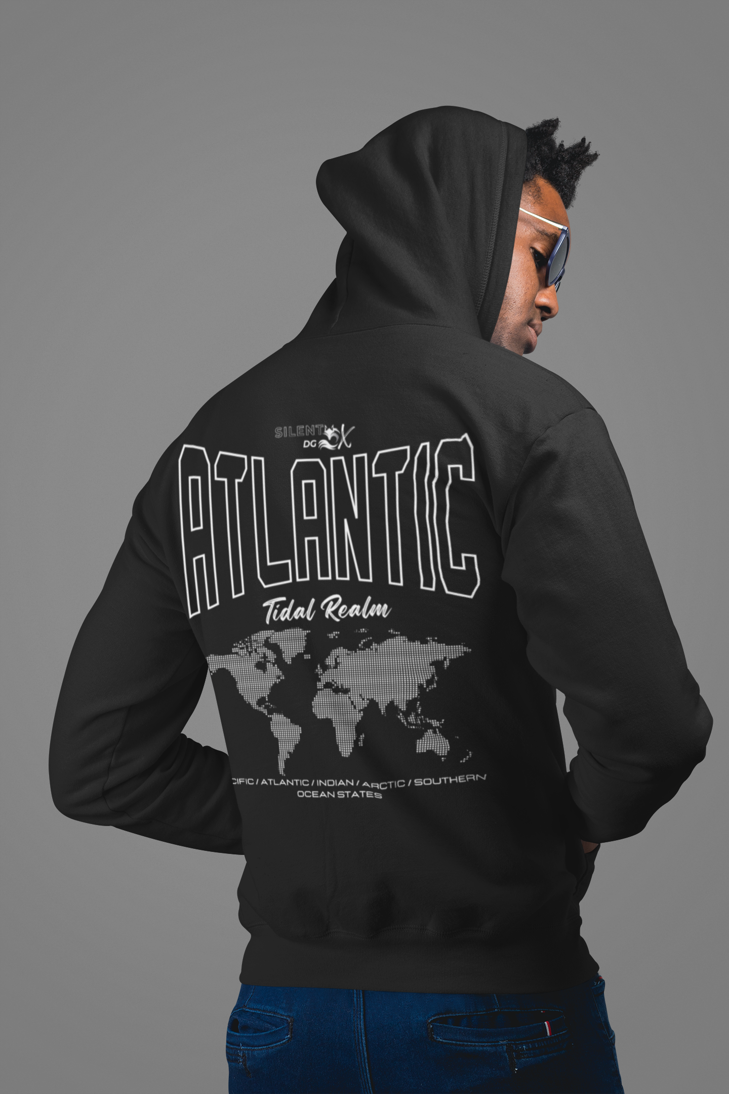 5 Oceans Hoodie Zipper Collection - Atlantic Ocean Tidal Realm