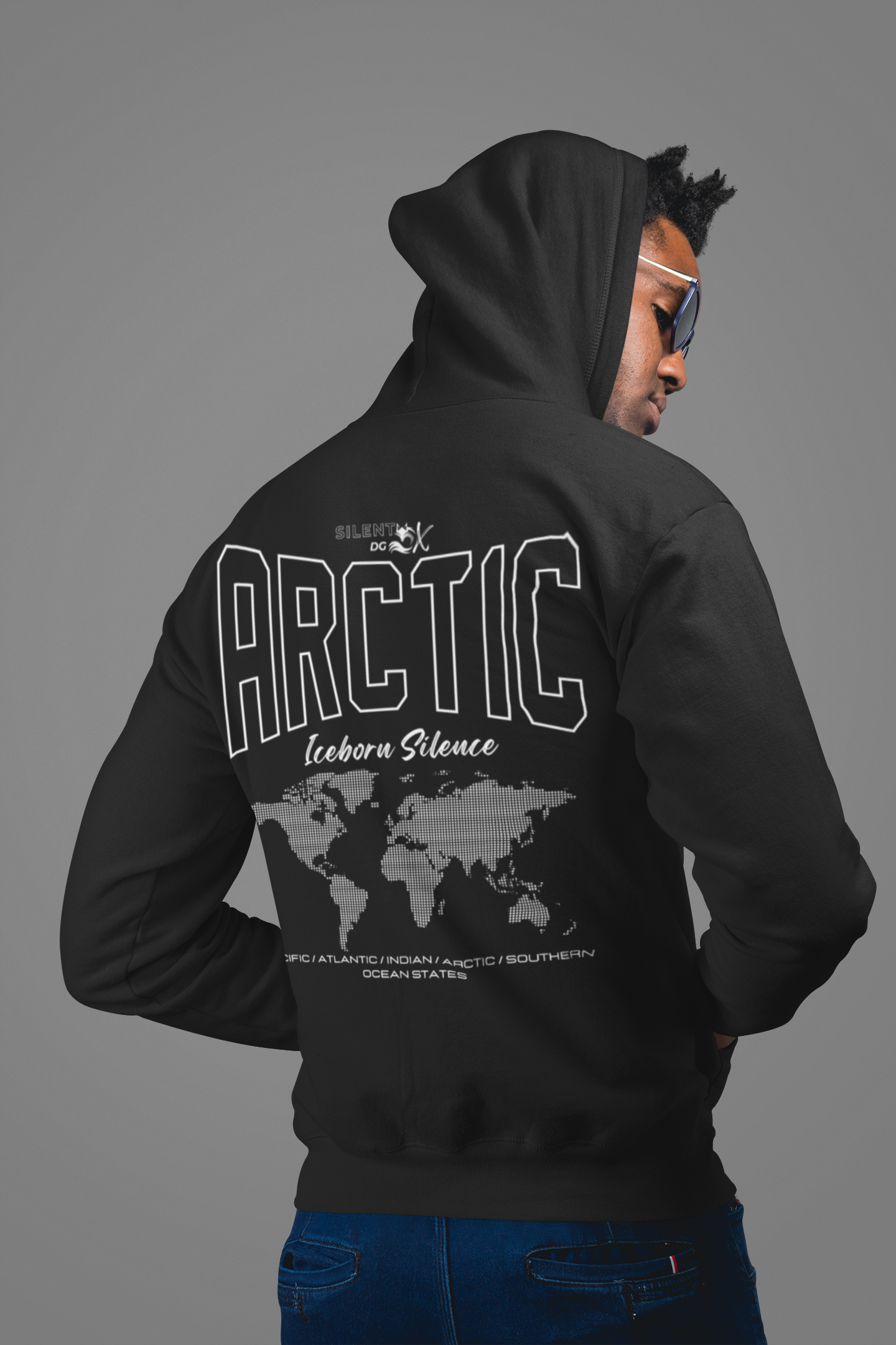 5 Oceans Hoodie Zipper Collection - Arctic Ocean Iceborn Silence