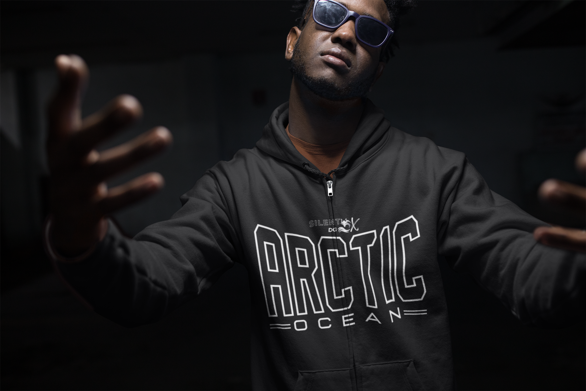 5 Oceans Hoodie Zipper Collection - Arctic Ocean Iceborn Silence