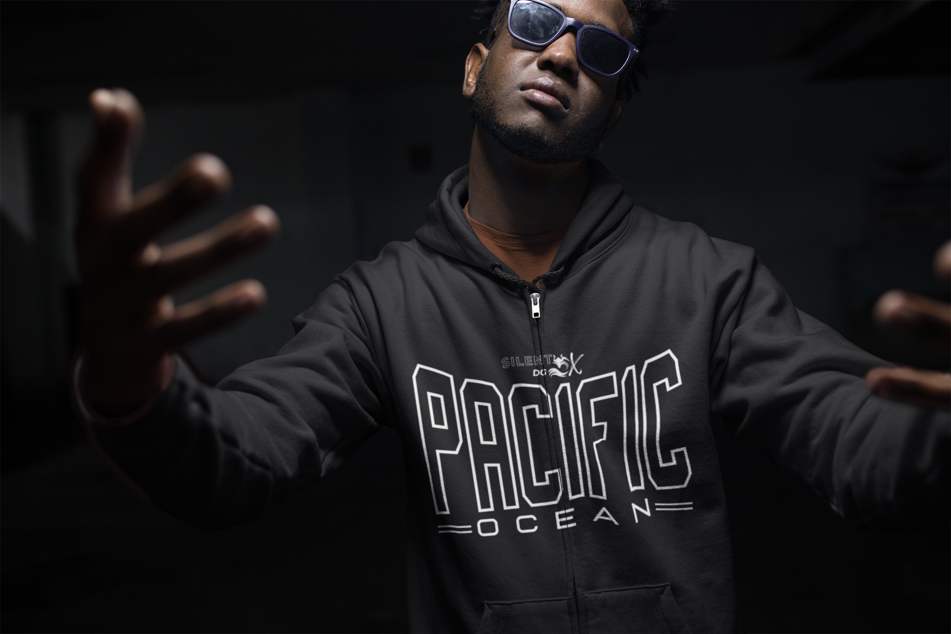 5 Oceans Hoodie Zipper Collection - Pacific Ocean Tranquil Reach