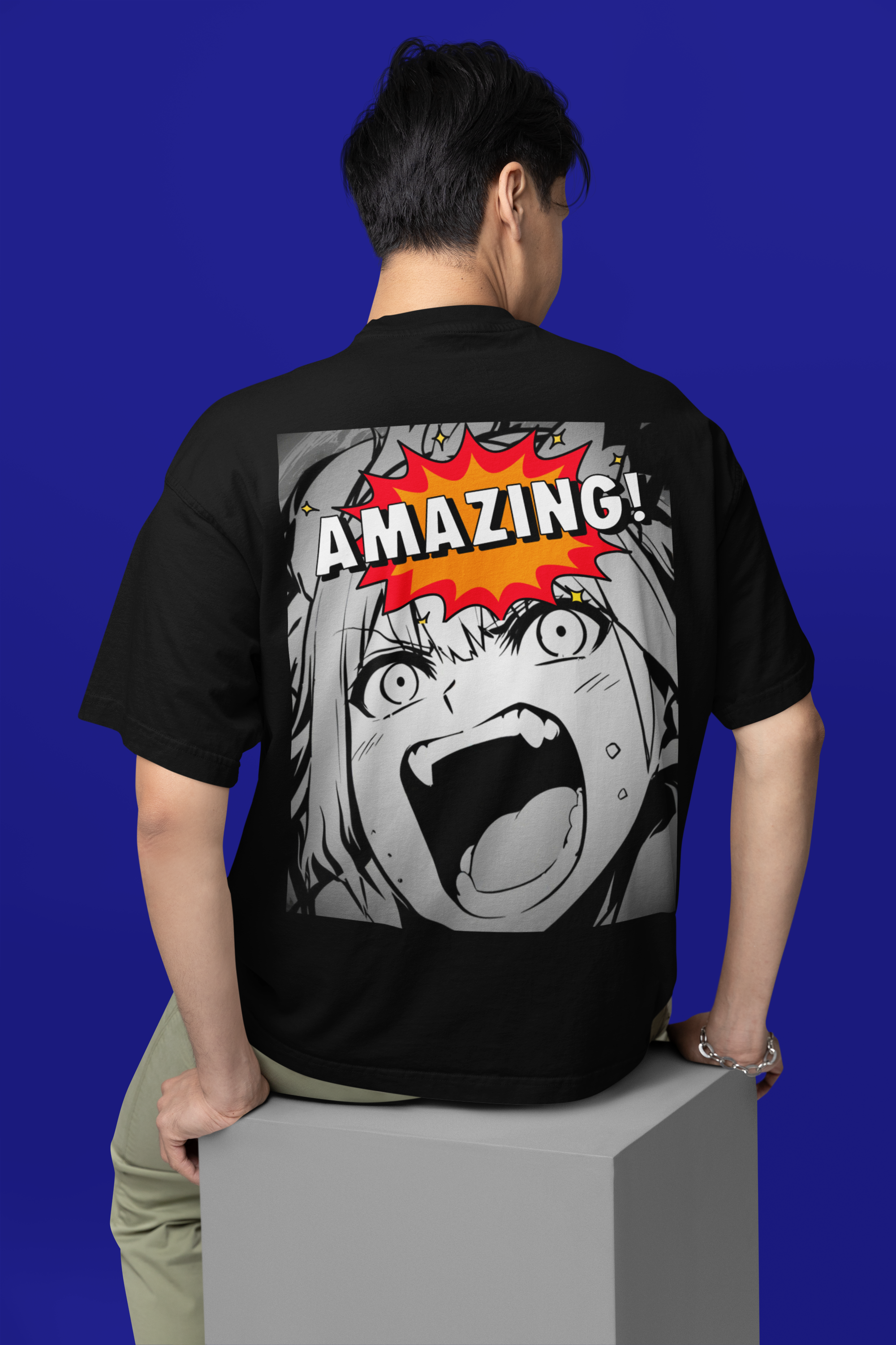 Anime Blurb Casual Streetwear T-shirt - Amazing