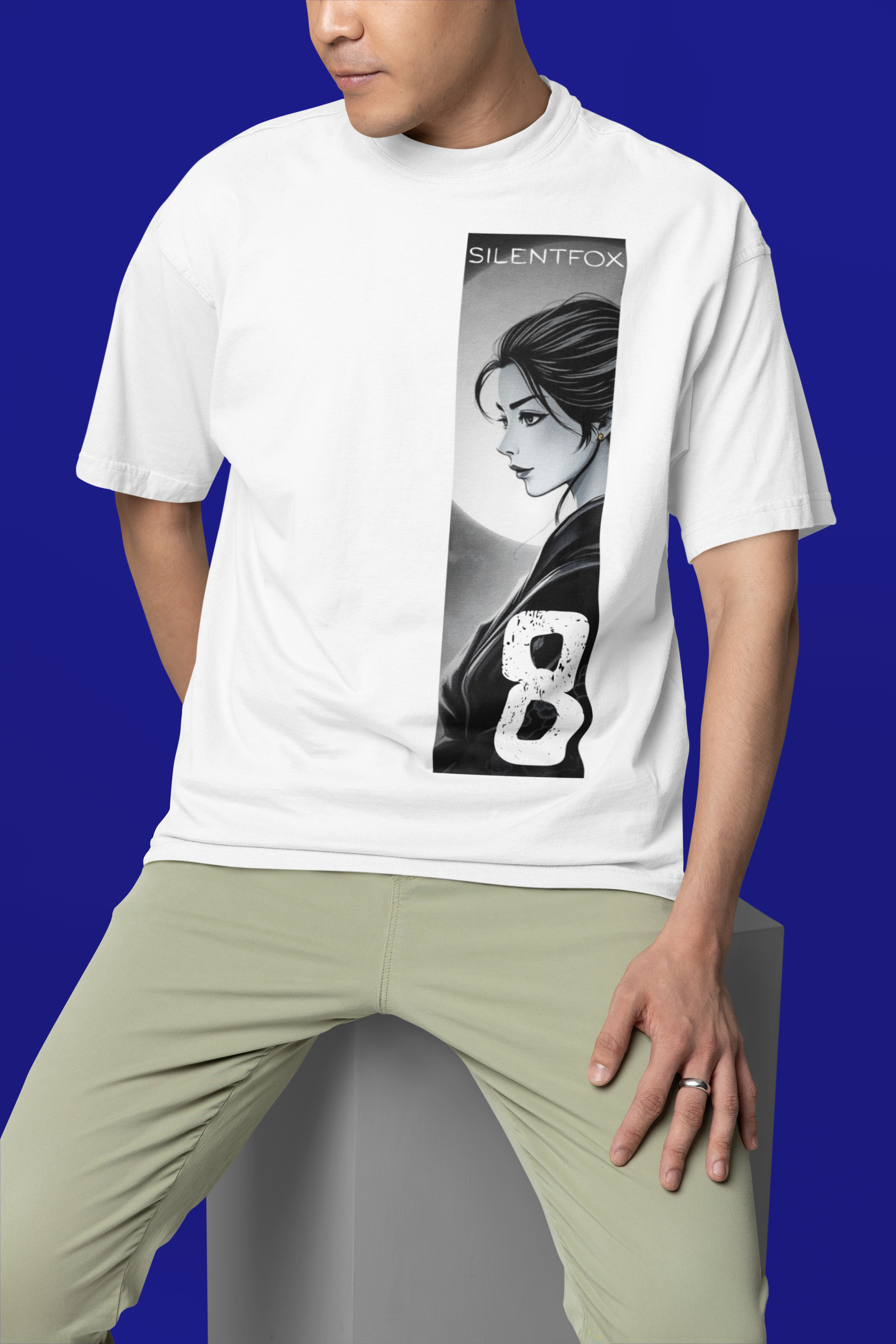 Anime Design Oversize T-shirt - SF Guardian - Devout #8