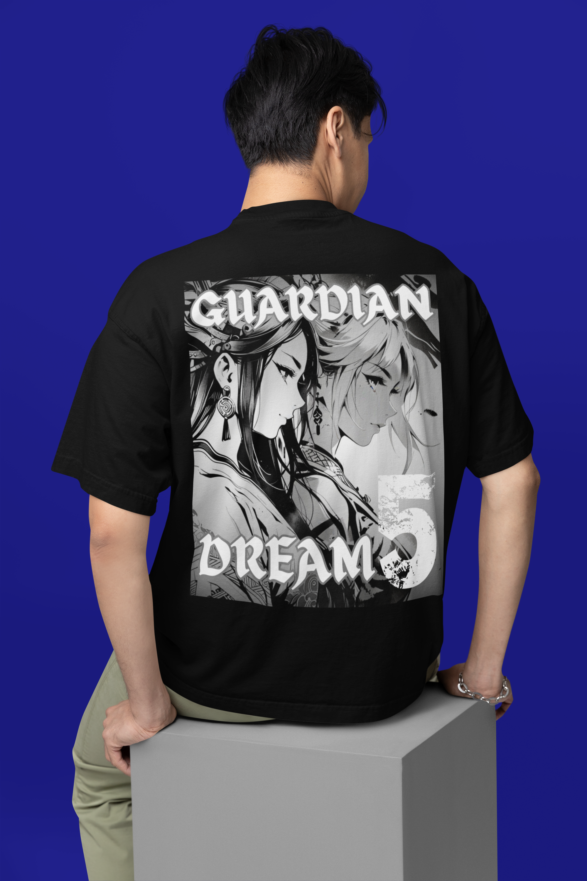 Anime Design Oversize T-shirt - SF Guardian - Dream #5
