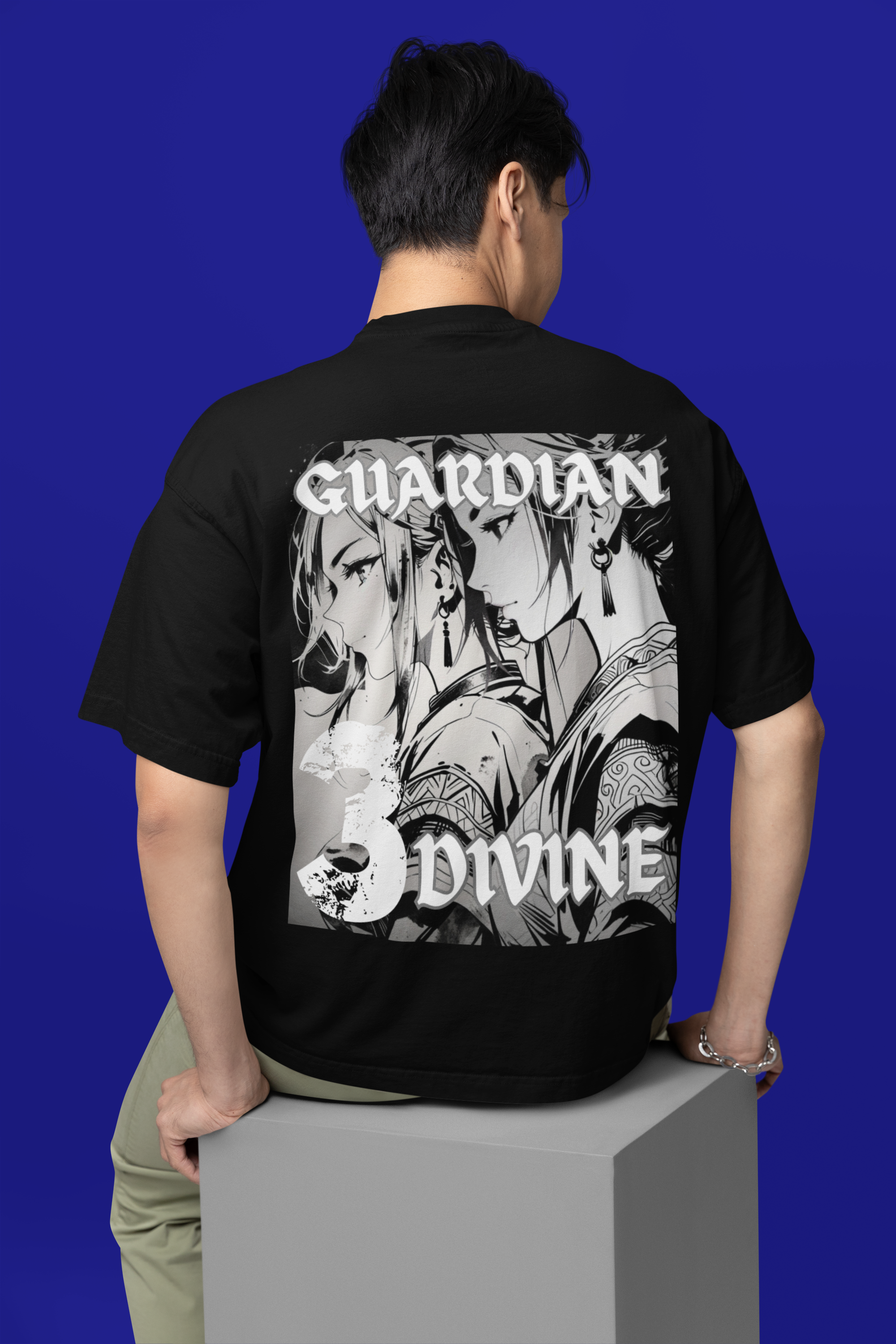 Anime Design Oversize T-shirt - SF Guardian - Divine #3