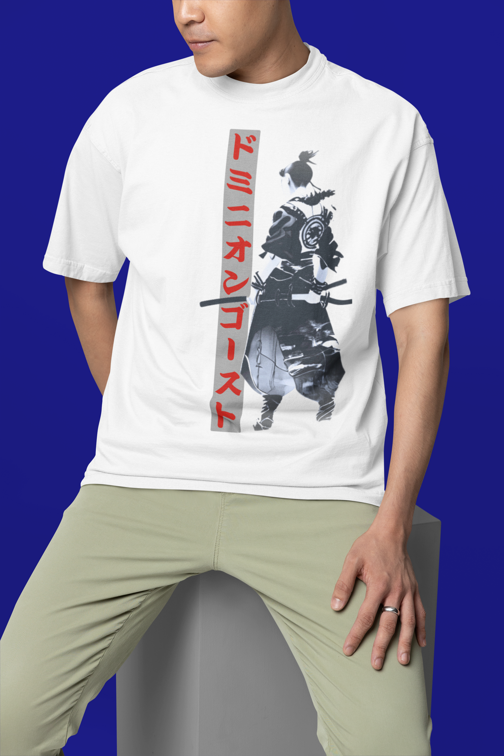 Anime Design Oversize T-shirt - SF Dominion Ghost