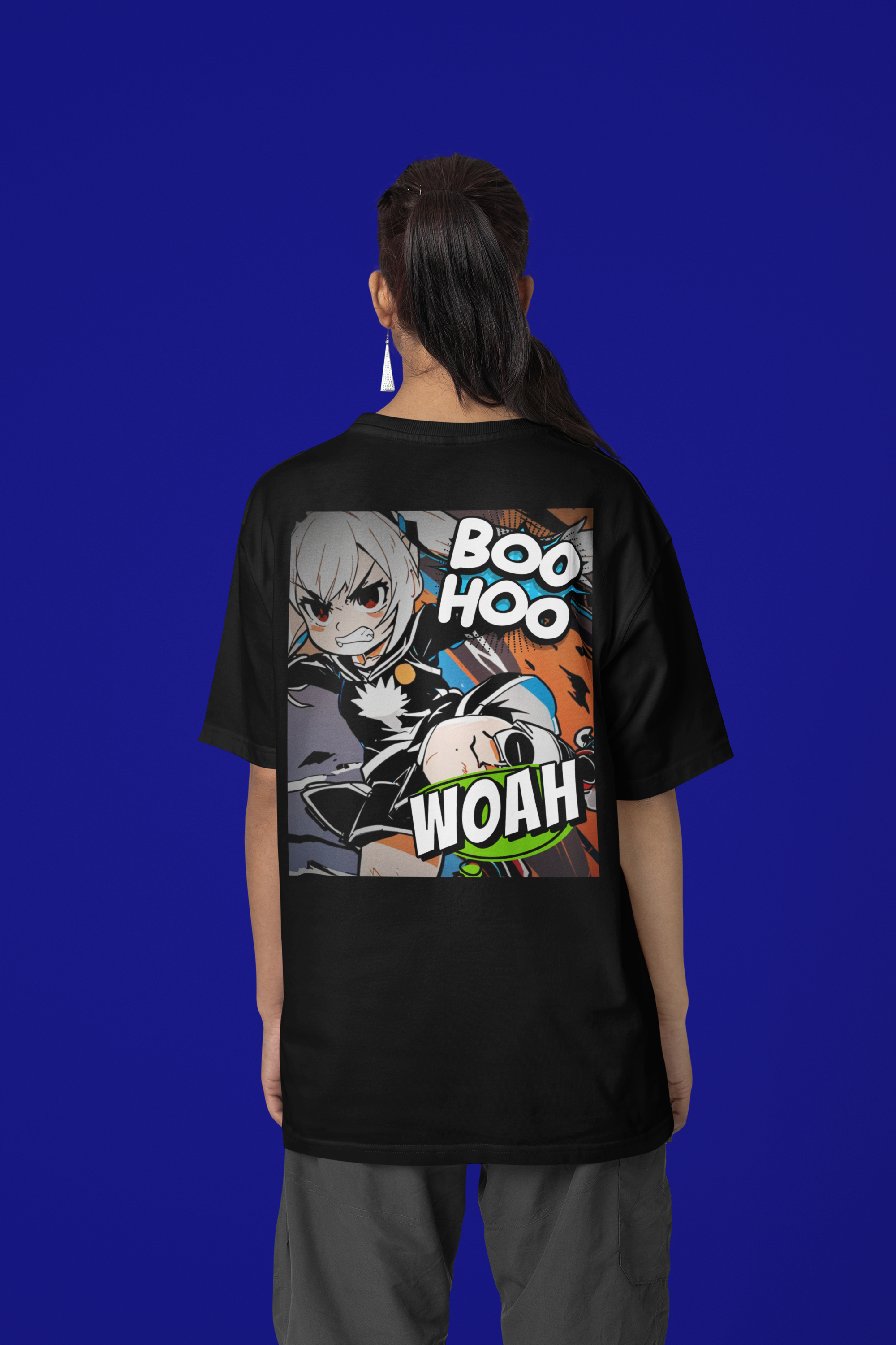 Anime Blurb Casual Streetwear T-shirt - Boo Hoo