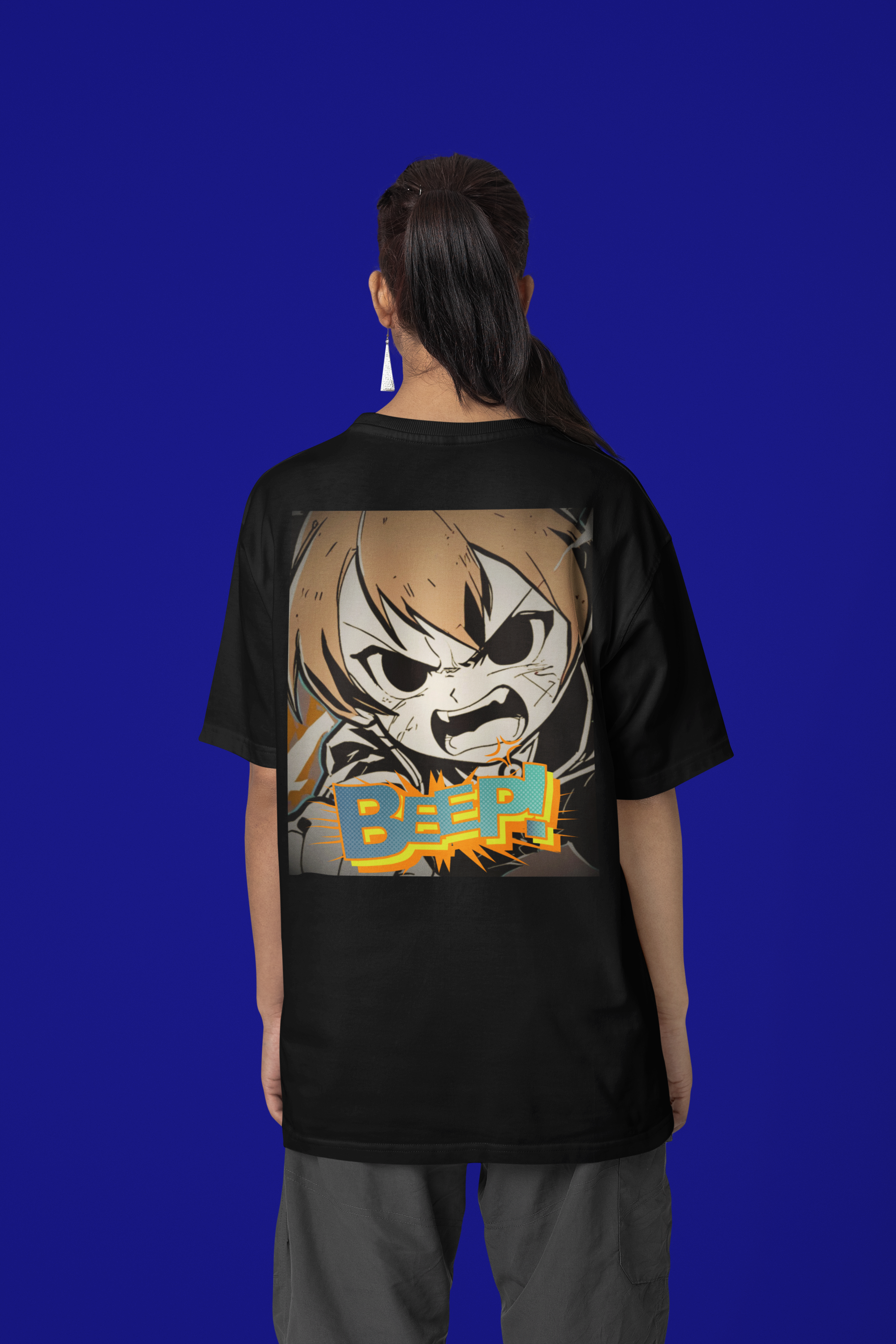 Anime Blurb Casual Streetwear T-shirt - Beep