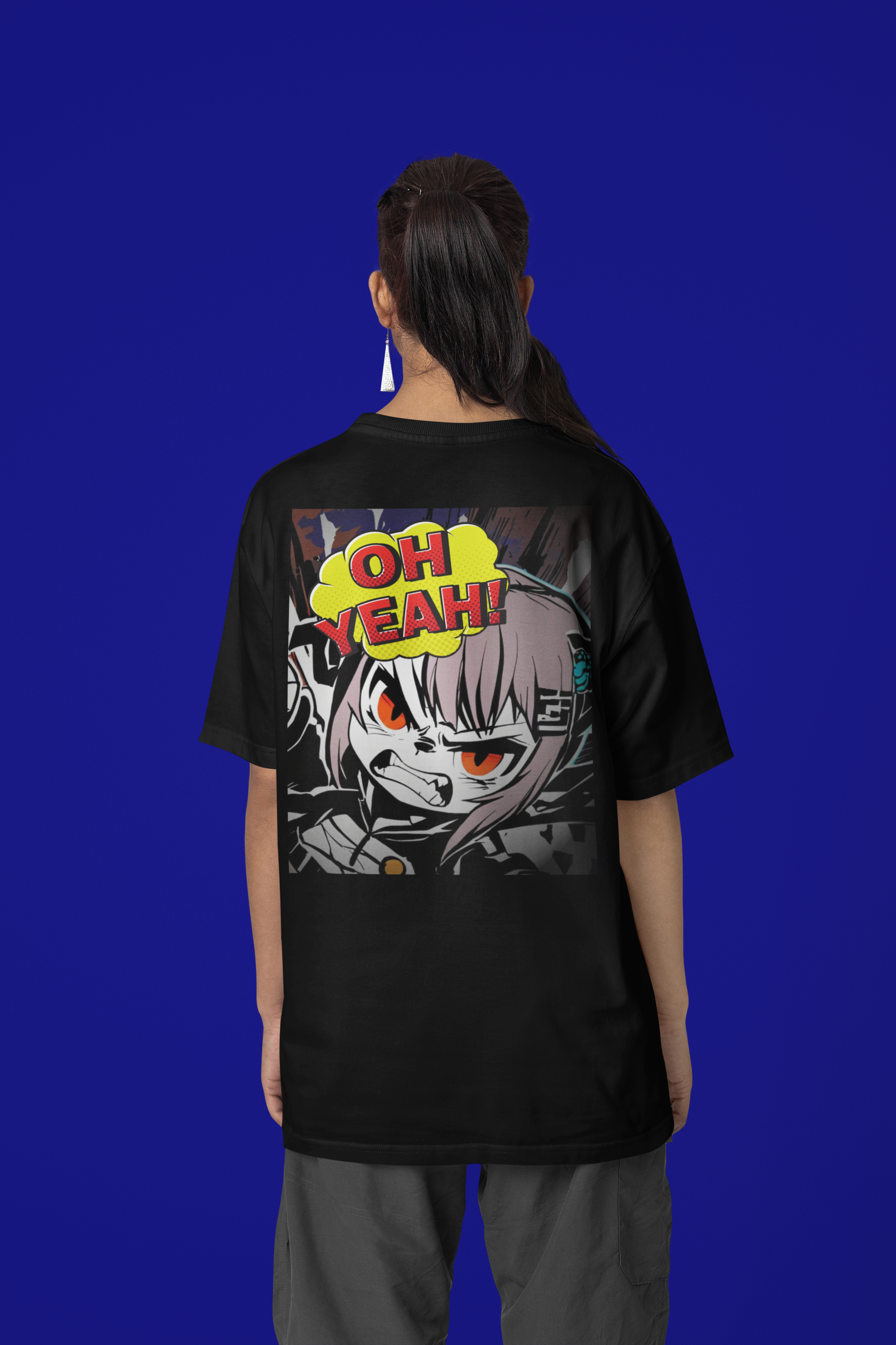 Anime Blurb Casual Streetwear T-shirt - Oh Yeah