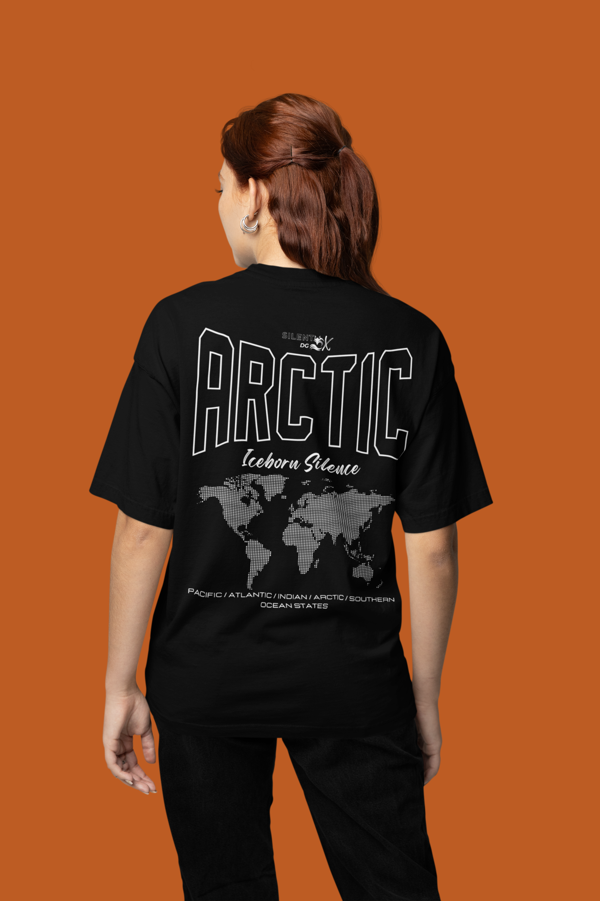 5-Oceans Collection Casual Streetwear Tee - Arctic Ocean Iceborn Silence