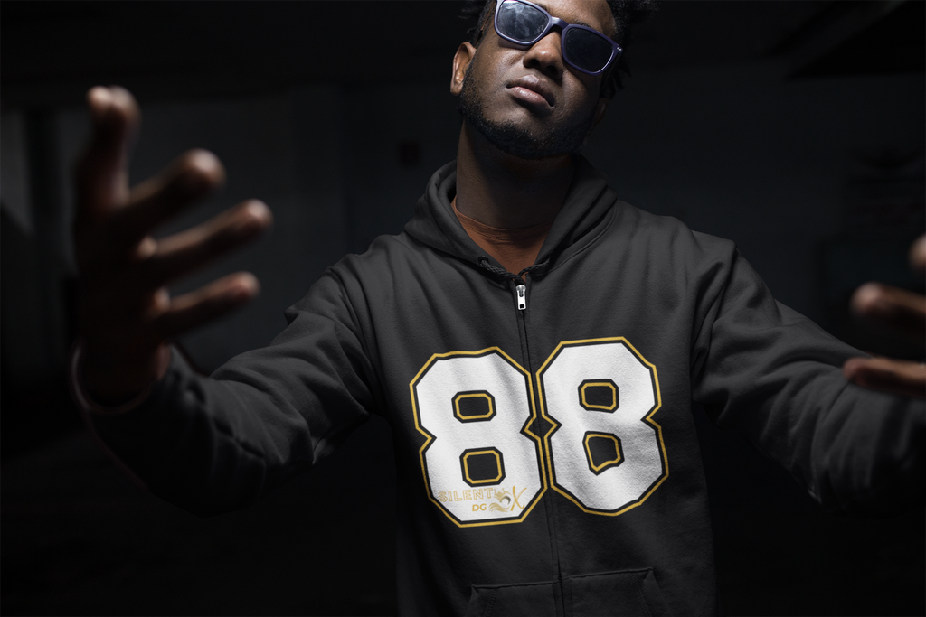 Old School 80's Zipped Hoodie Collection - 88 Moon Walker