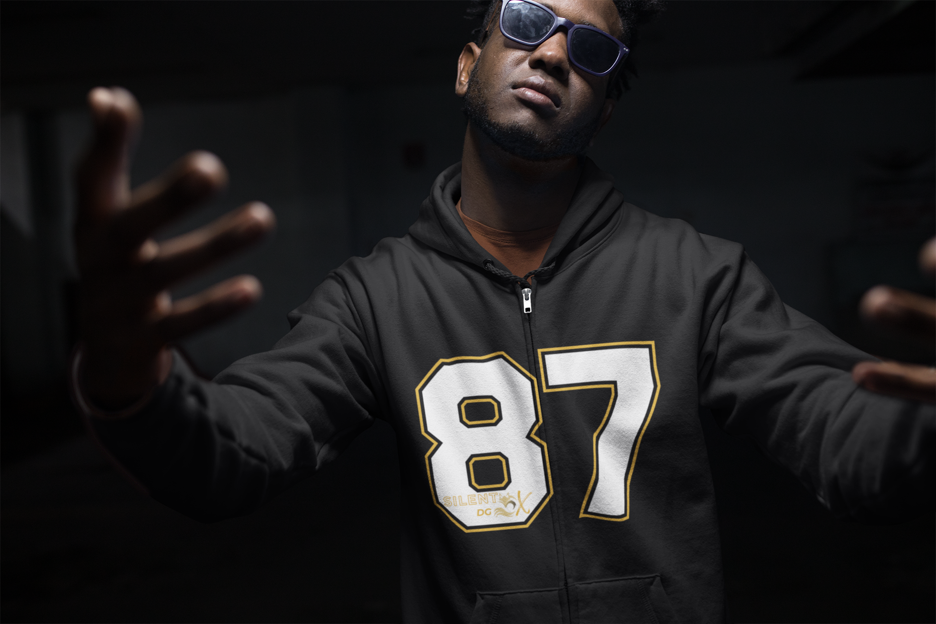 Old School 80's Zipped Hoodie Collection - 87 Block Busted