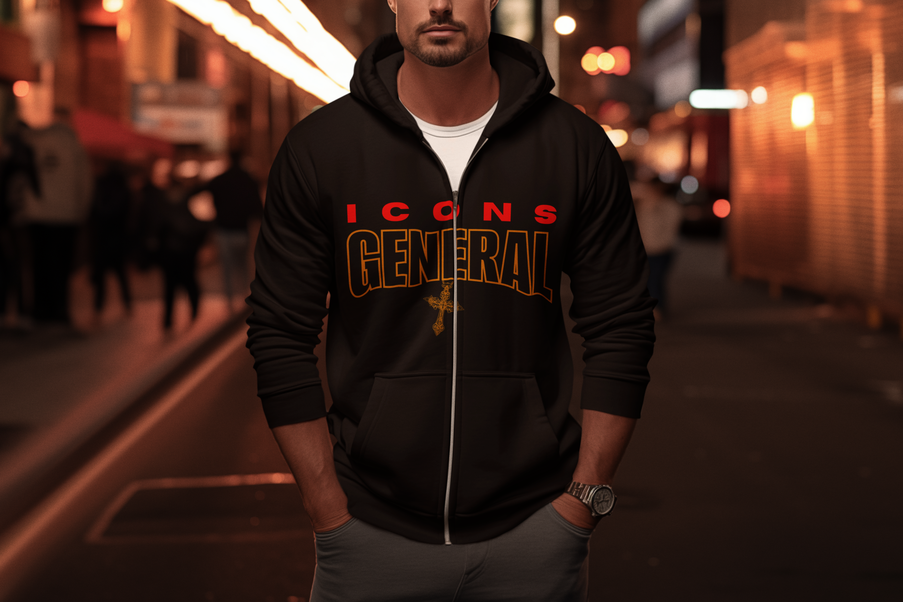 General Numbered Zip Hoodie Collection - 37 General Icons