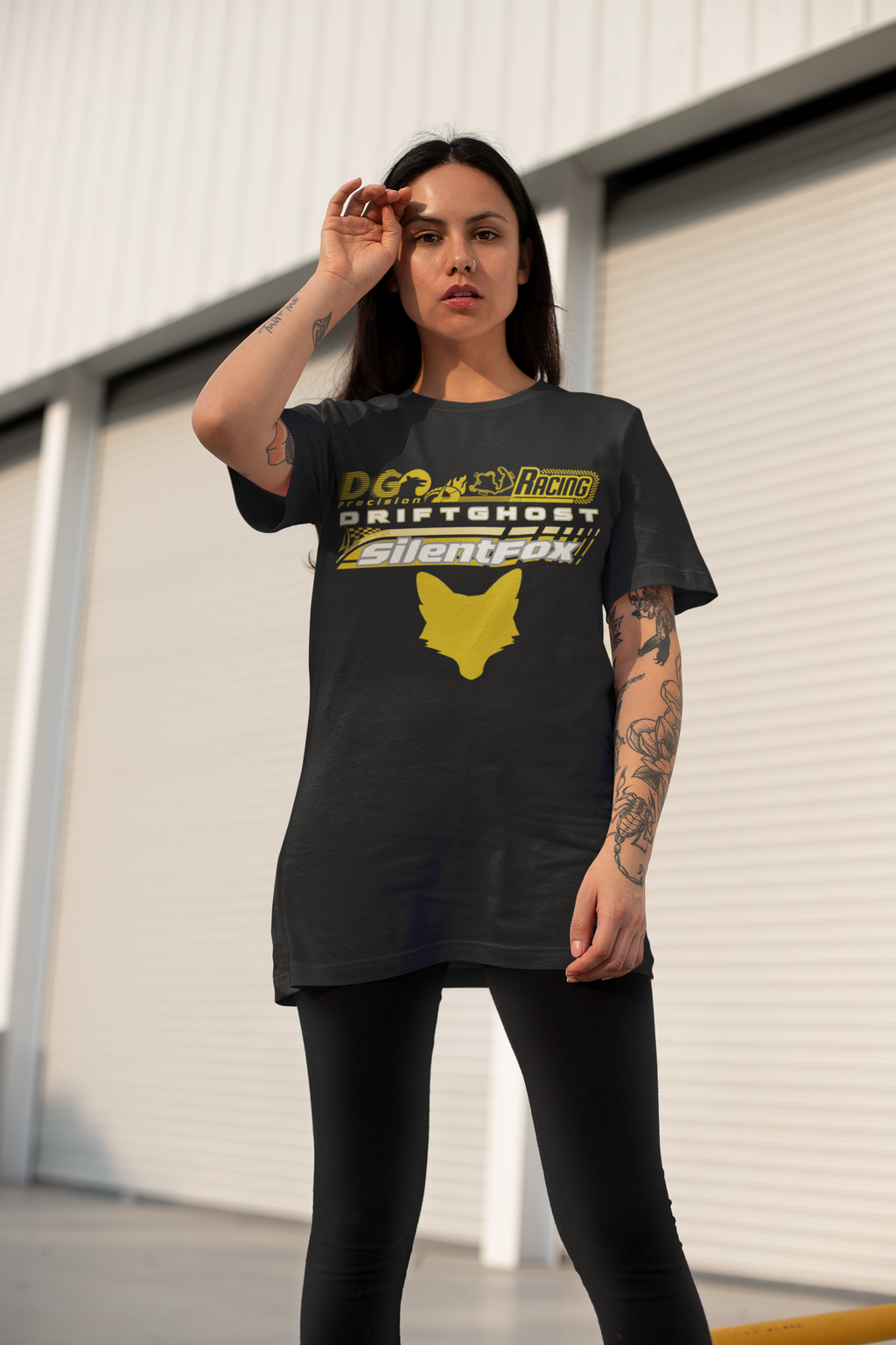 Yellow Fox Racing Box Tee Collection - SF Drift Ghost