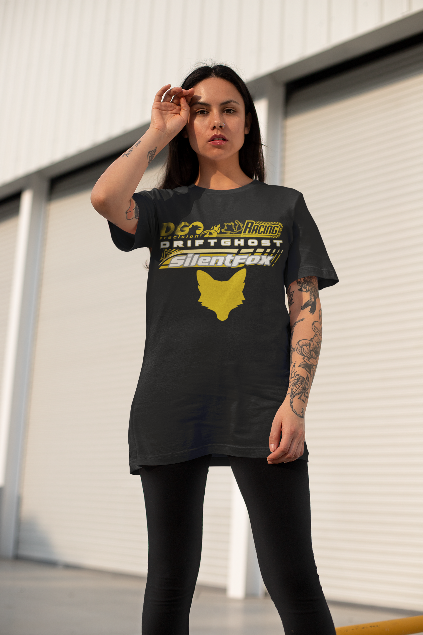 Yellow Fox Racing Box Tee Collection - SF Drift Ghost
