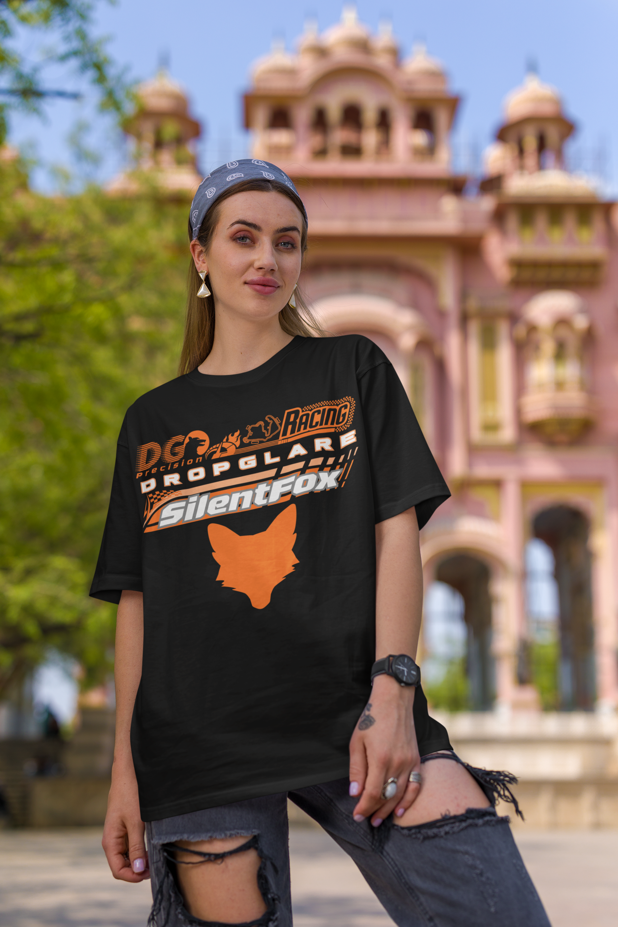 Orange Fox Racing Box Tee Collection - SF Drop Glare