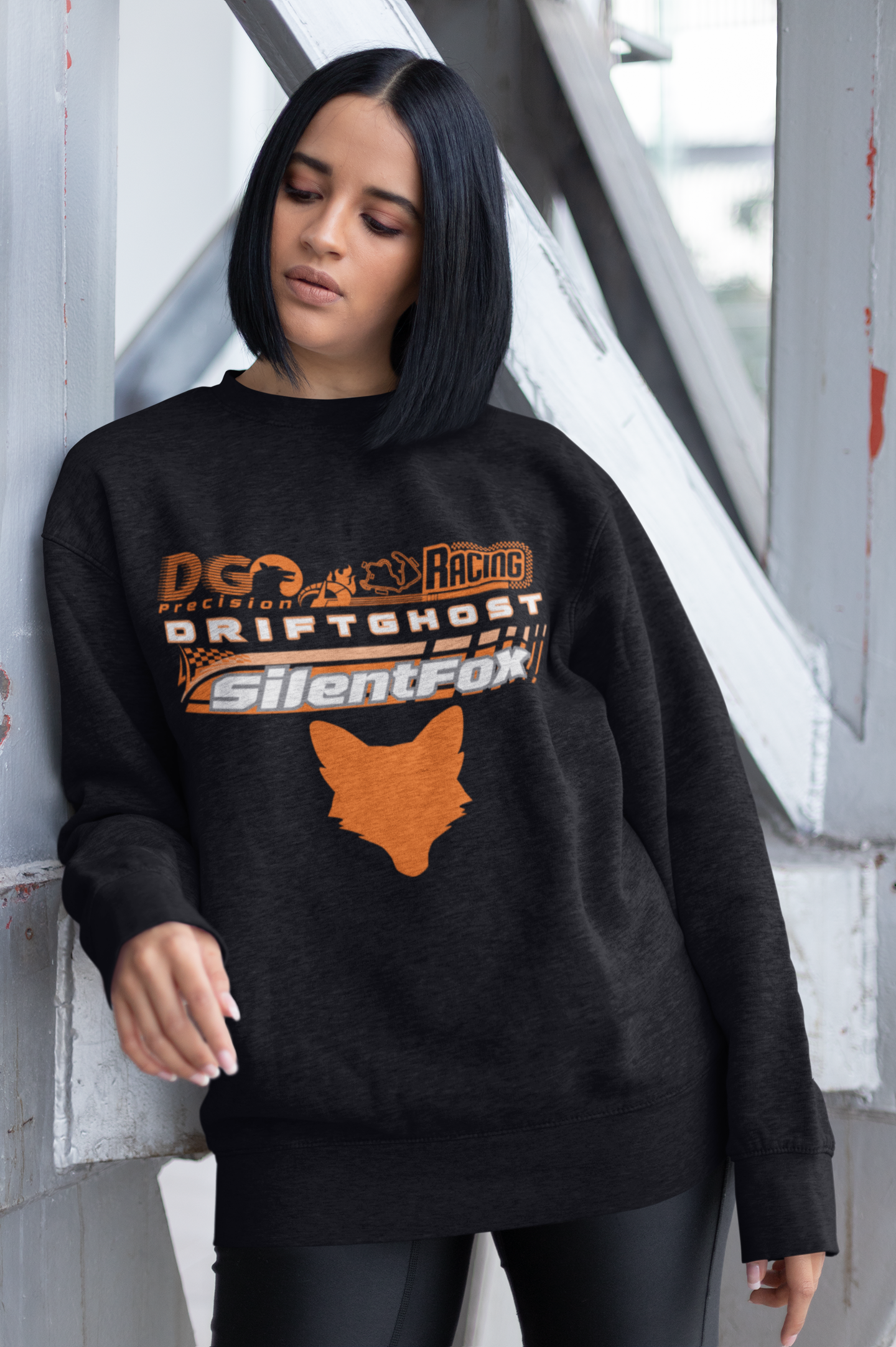 Orange Fox Racing Sweatshirt Collection - SF Drift Ghost