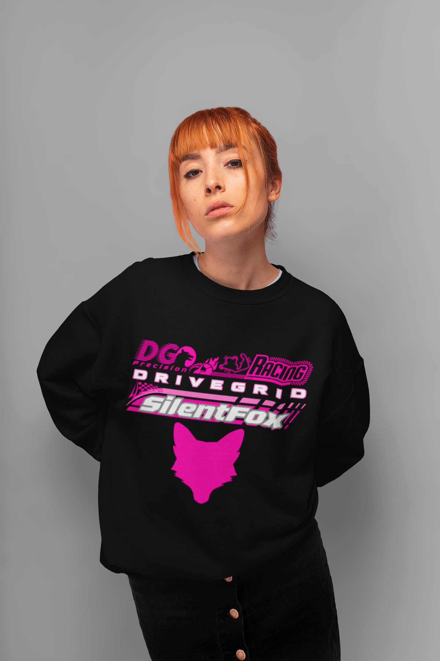 Magenta Fox Racing Sweatshirt Collection - SF Drive Grid