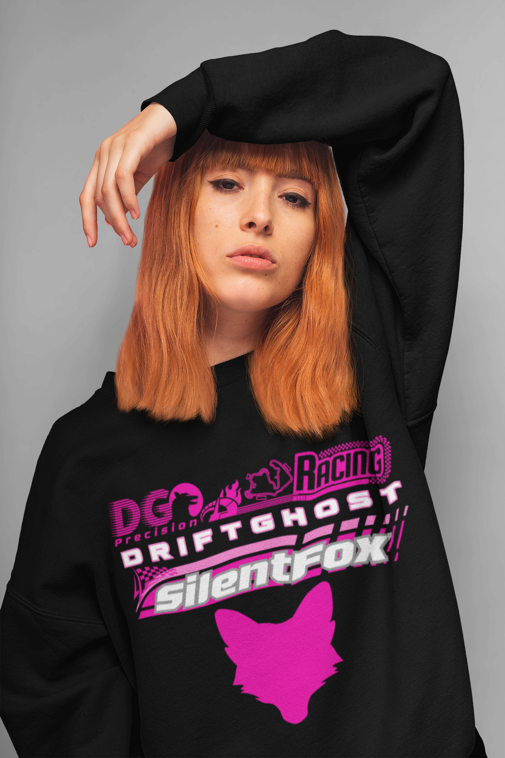 Magenta Fox Racing Sweatshirt Collection - SF Drift Ghost