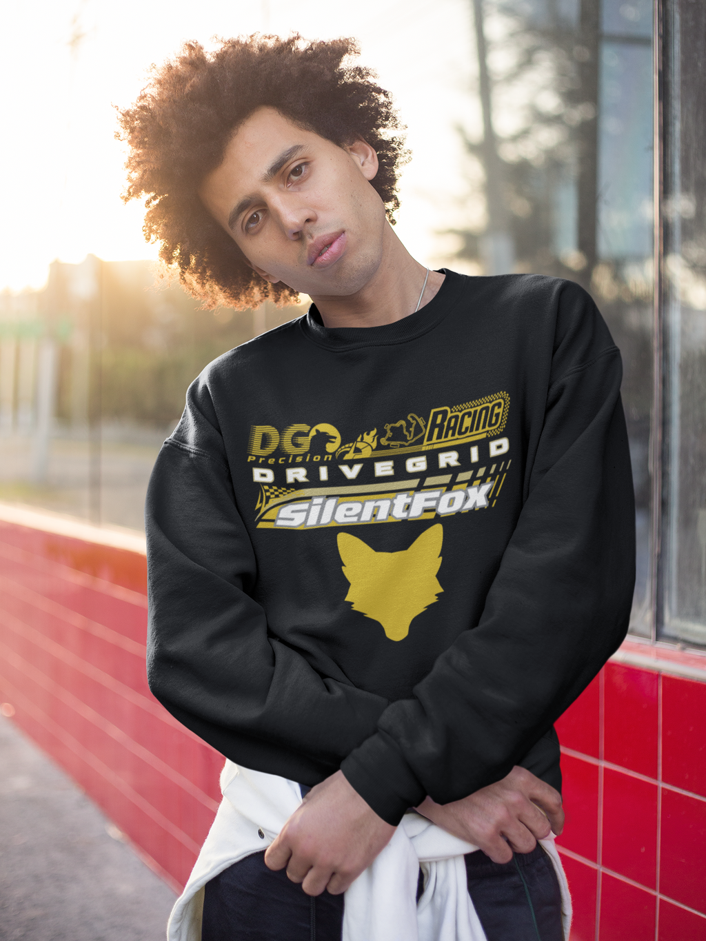 Yellow Fox Racing Sweatshirt Collection - SF Drive Grid
