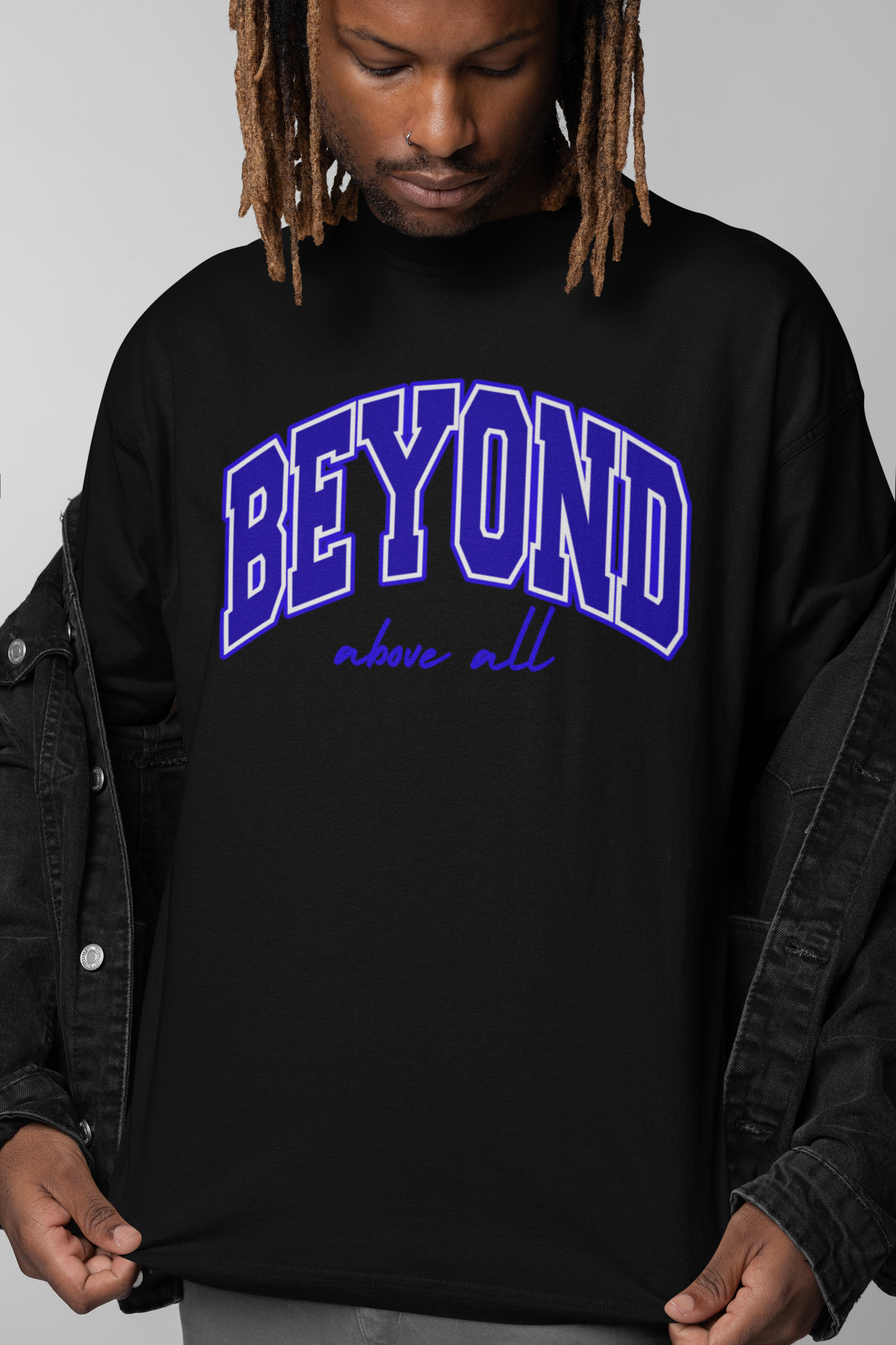 Higher Ground Blue Box-Tee Line - Beyond Above All