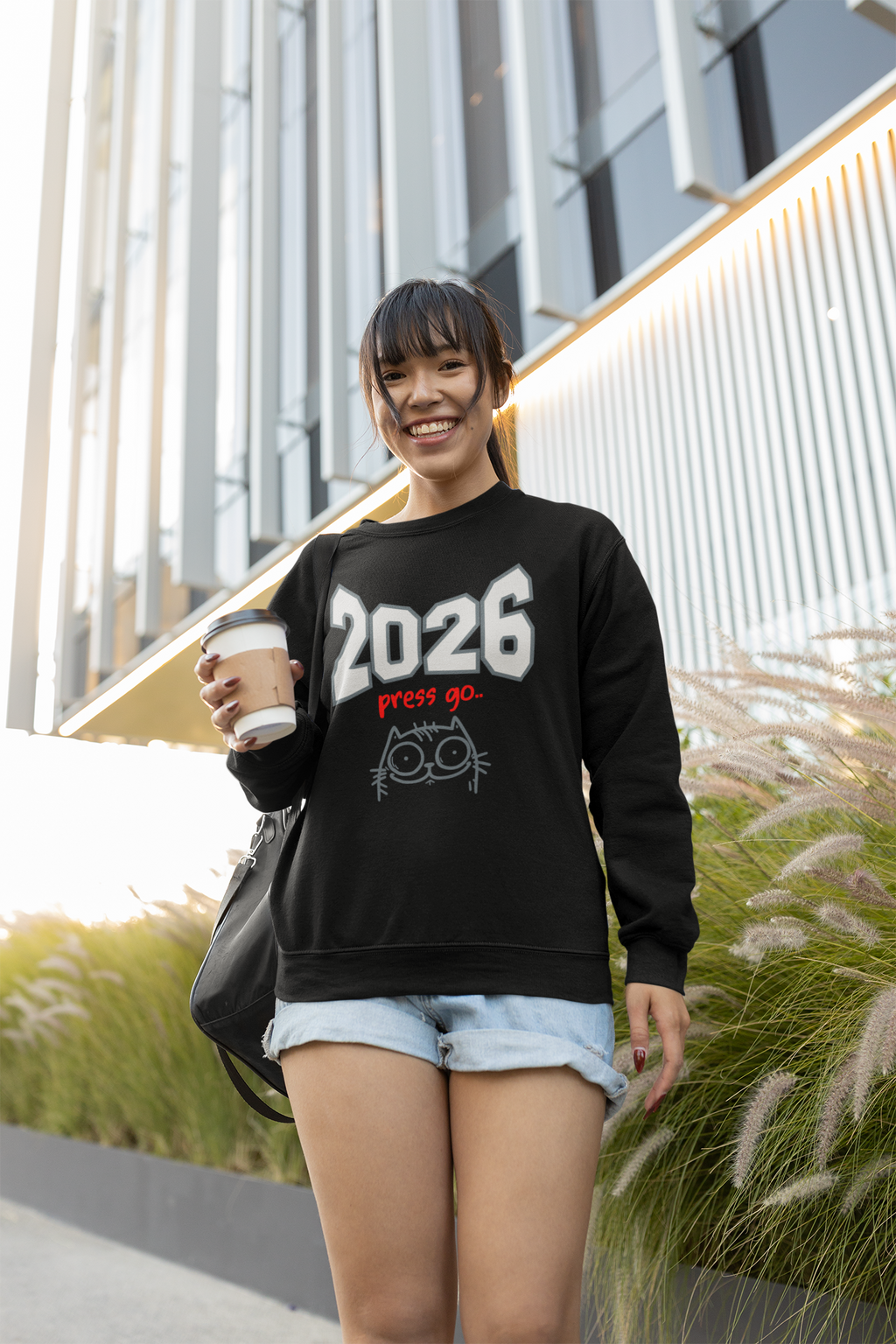 2026 New Year Sweatshirt Line - Press Go 2026