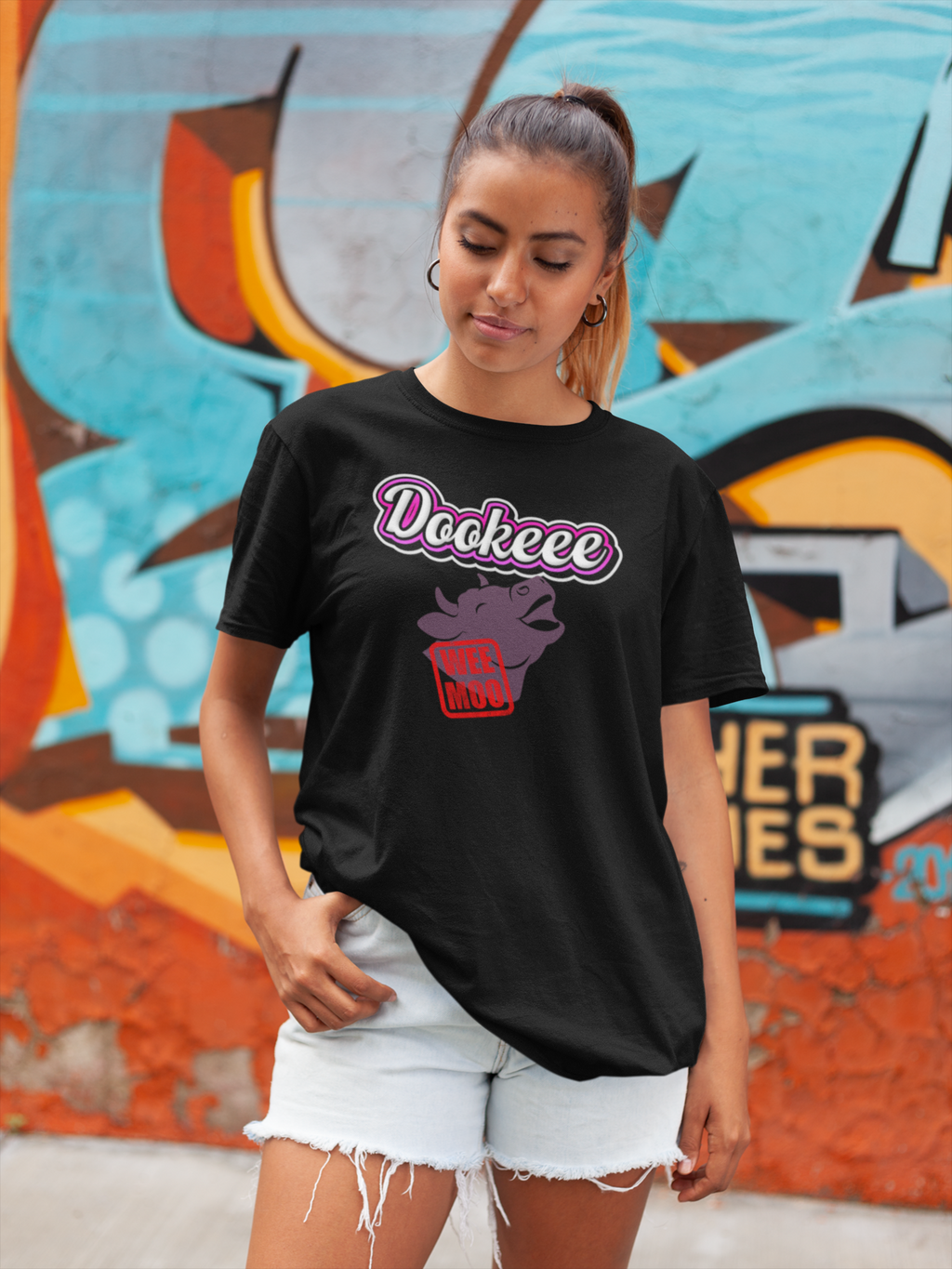 Wee-Moo Cow Boxy Tee Line - Dookeee