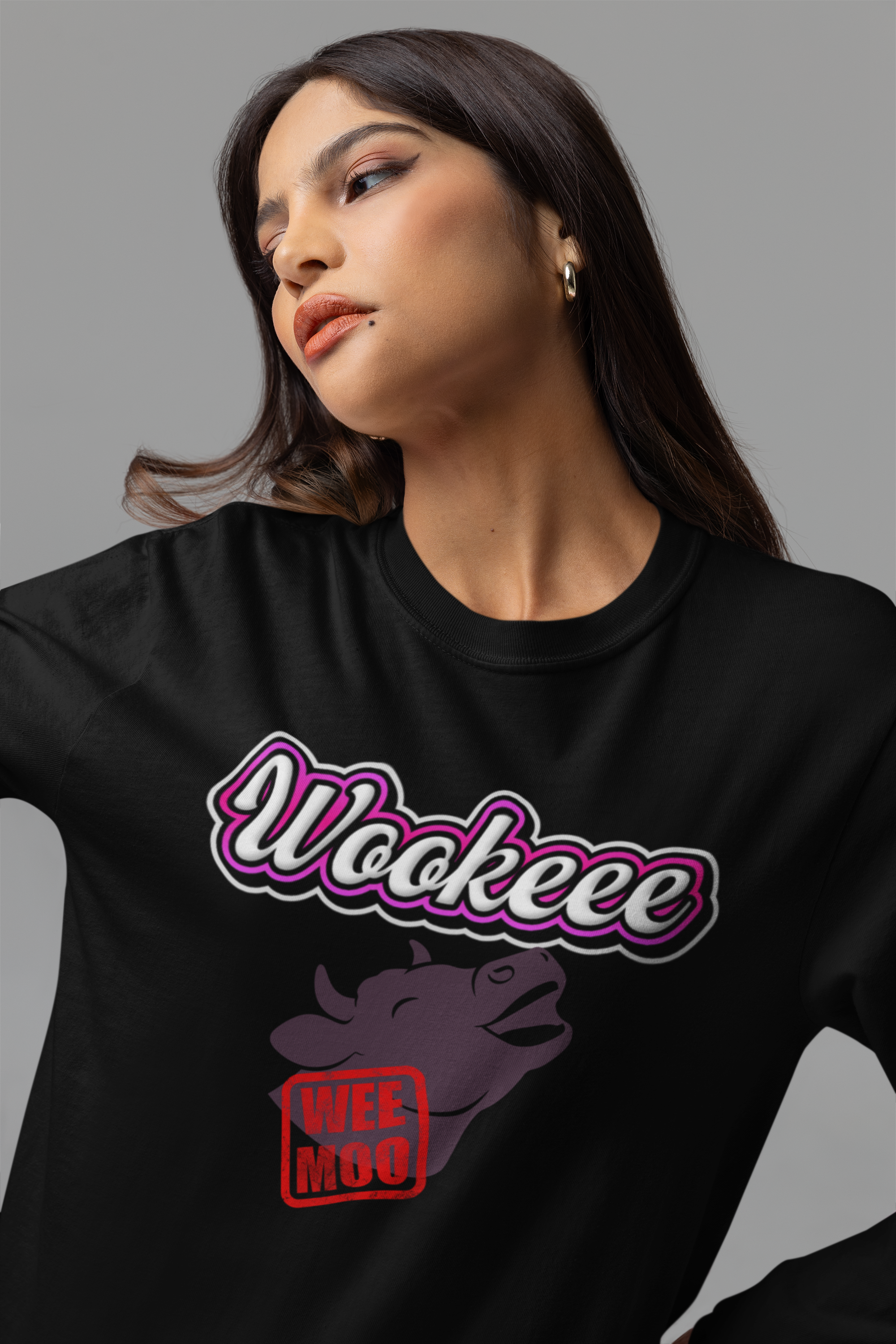 Wee-Moo Cow Long Sleeve Box-Tee - Wookeee