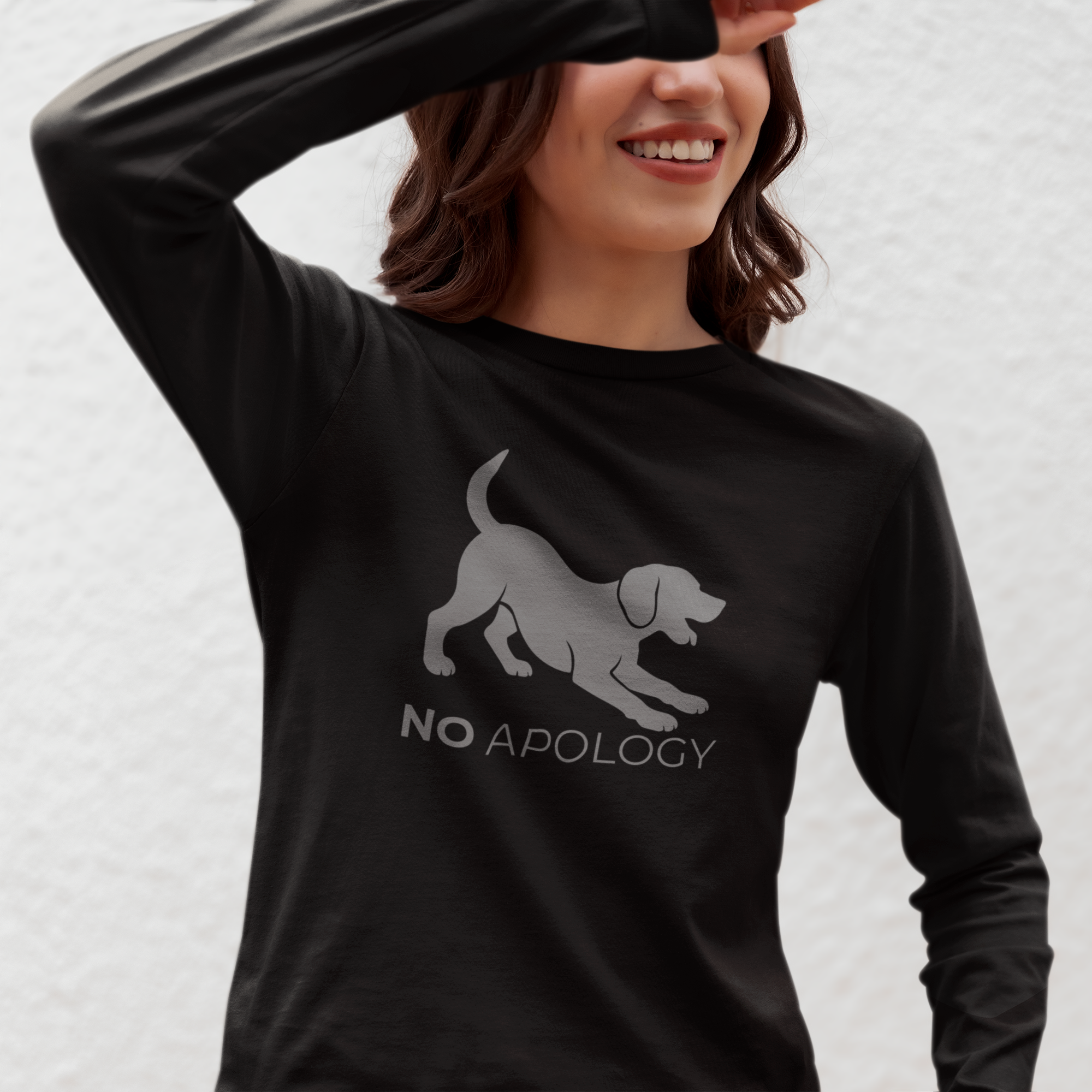Animal Attitude Long Sleeve T-shirt - No Apology Dog
