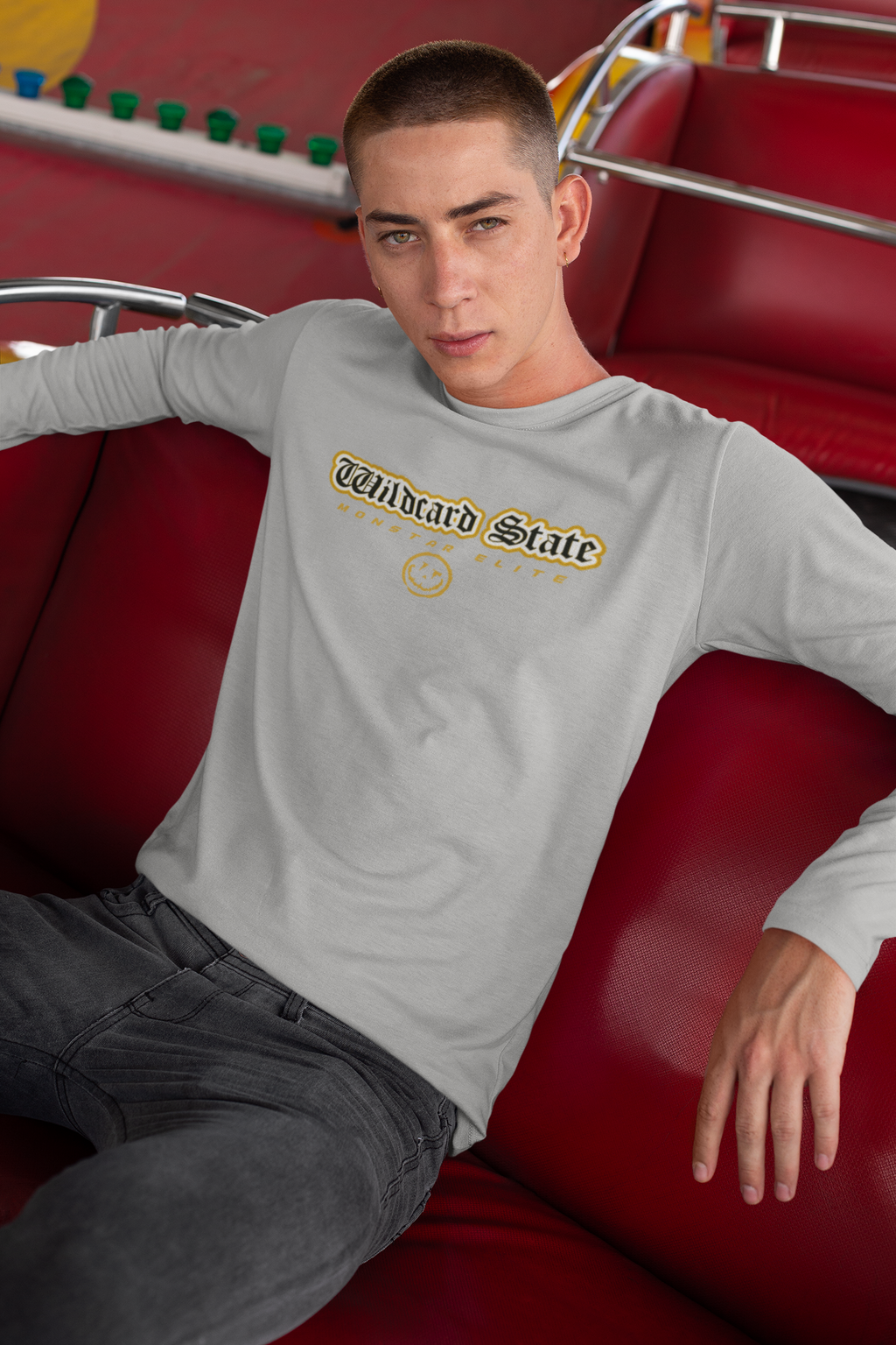 Monstar Elite Long Sleeve T-Shirt Line - Wildcard State