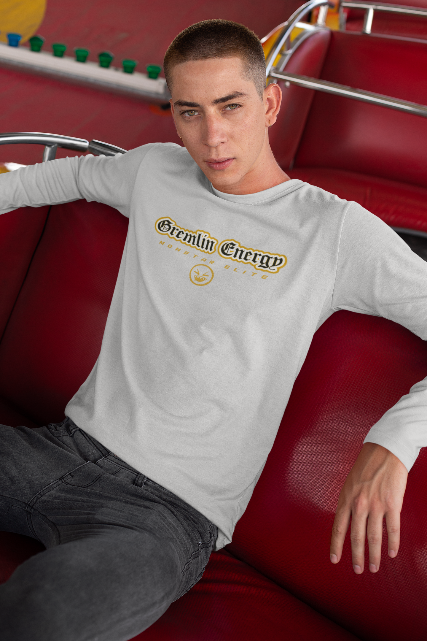 Monstar Elite Long Sleeve T-Shirt Line - Gremlin Energy