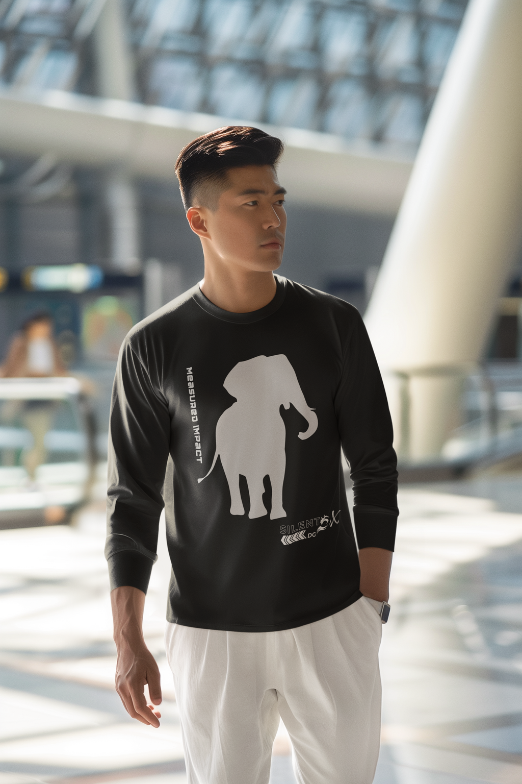 Prime Instinct Long Sleeve Box-T - Elephant Measured Impact