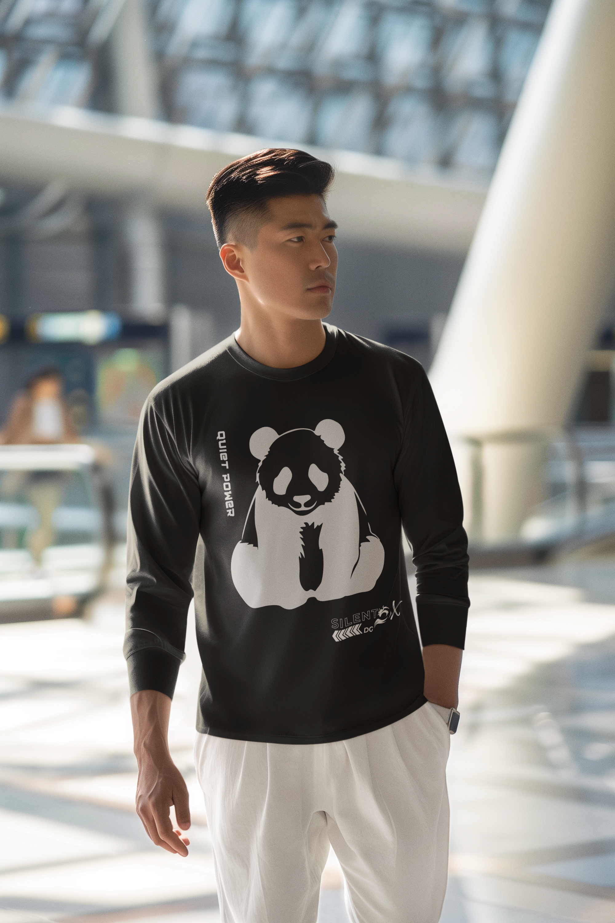 Prime Instinct Long Sleeve Box-T - Panda Quiet Power