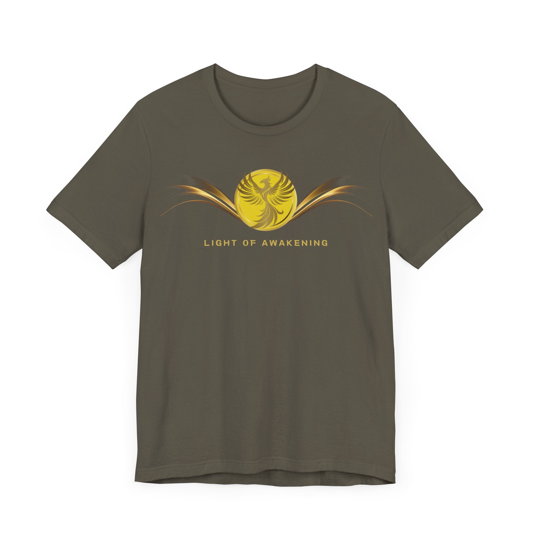 Empowering T-shirt - Zen Phoenix Collection Yellow Awakening