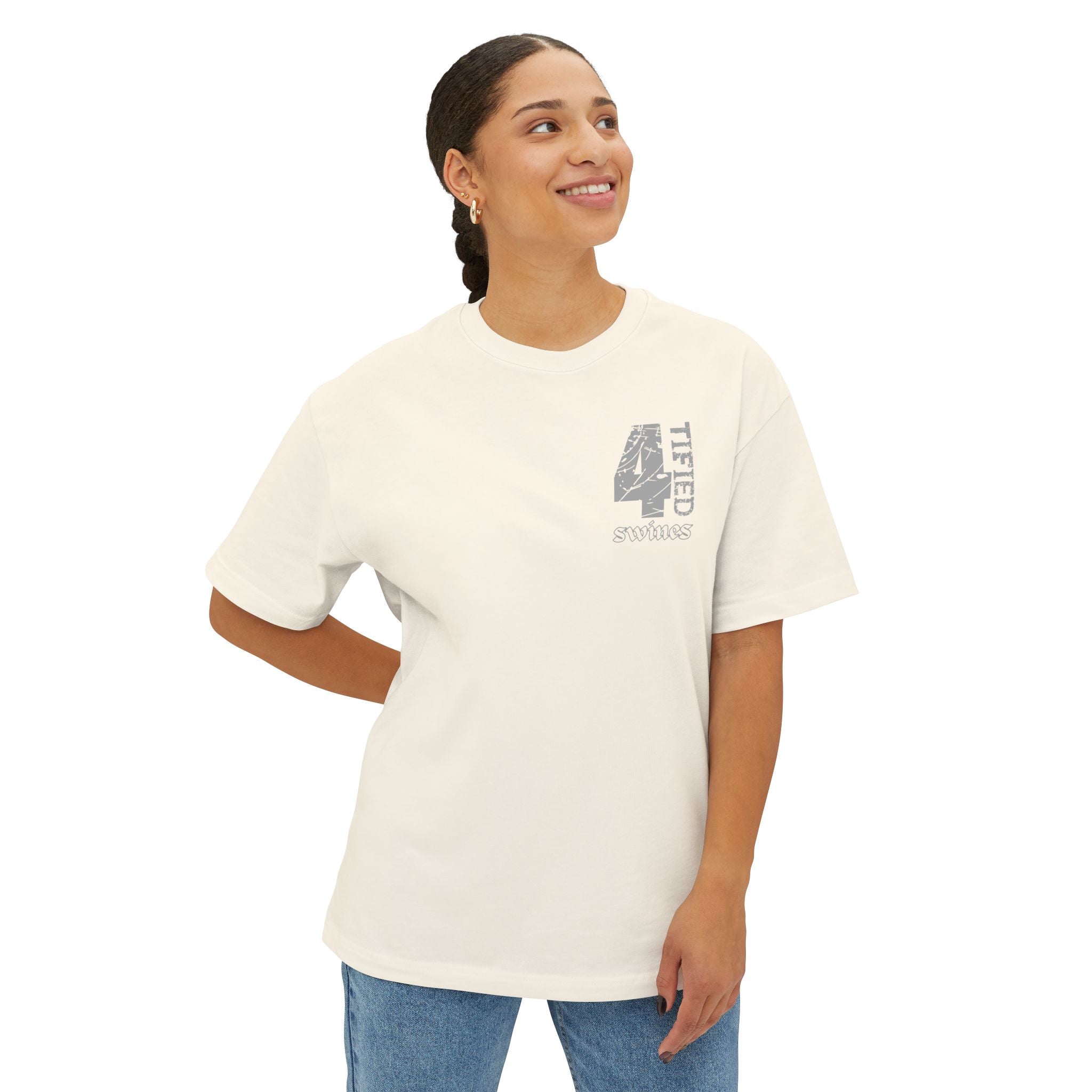 Anime Design Oversize T-shirt - 4tified Swines Collection - Zero Peace n Quiet
