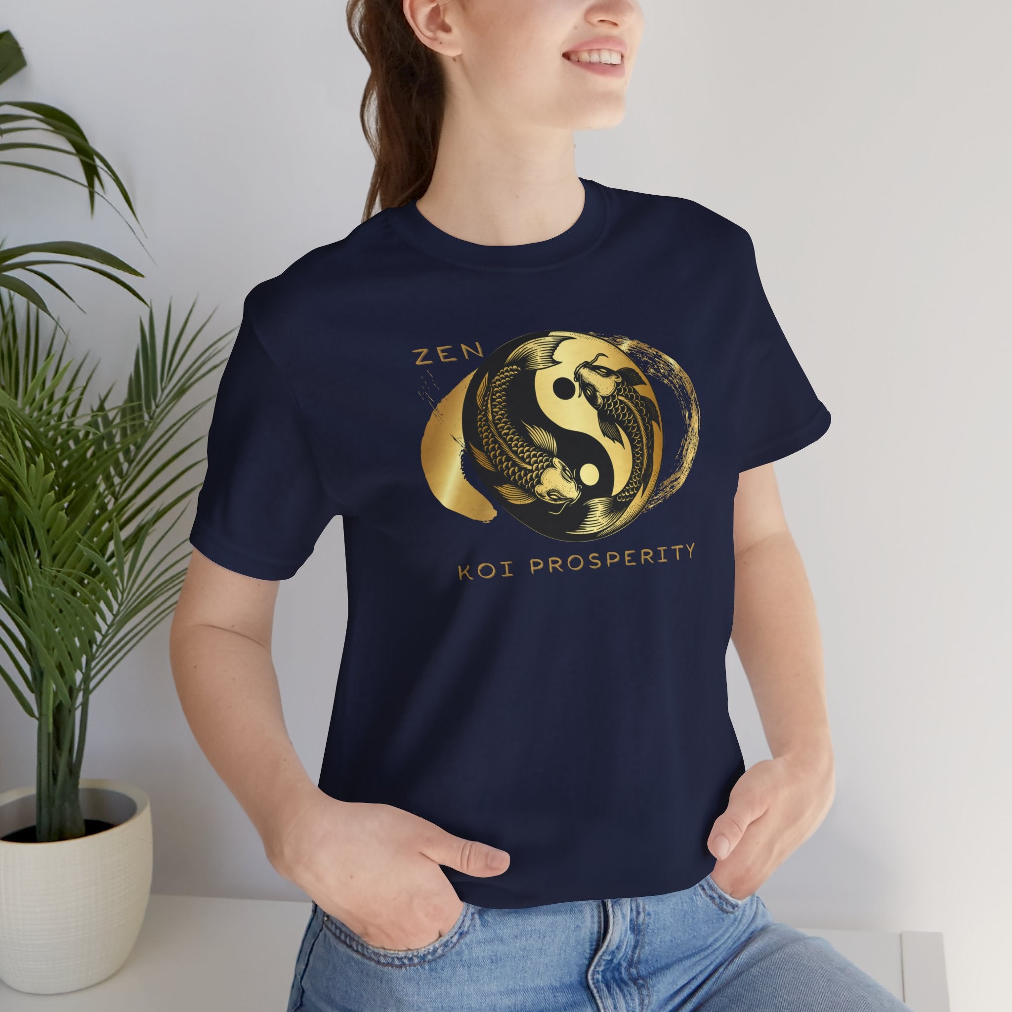 Empowering T-shirt - Zen Koi Collection Gold, Colors of Meaning