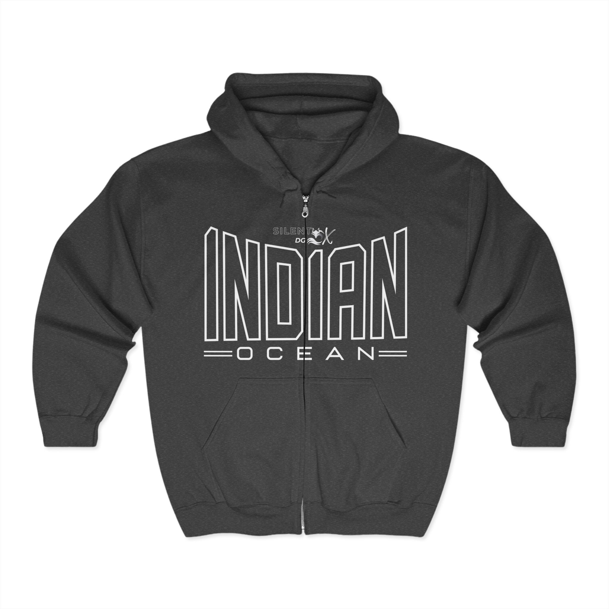 5 Oceans Hoodie Zipper Collection - Indian Ocean Soul Current
