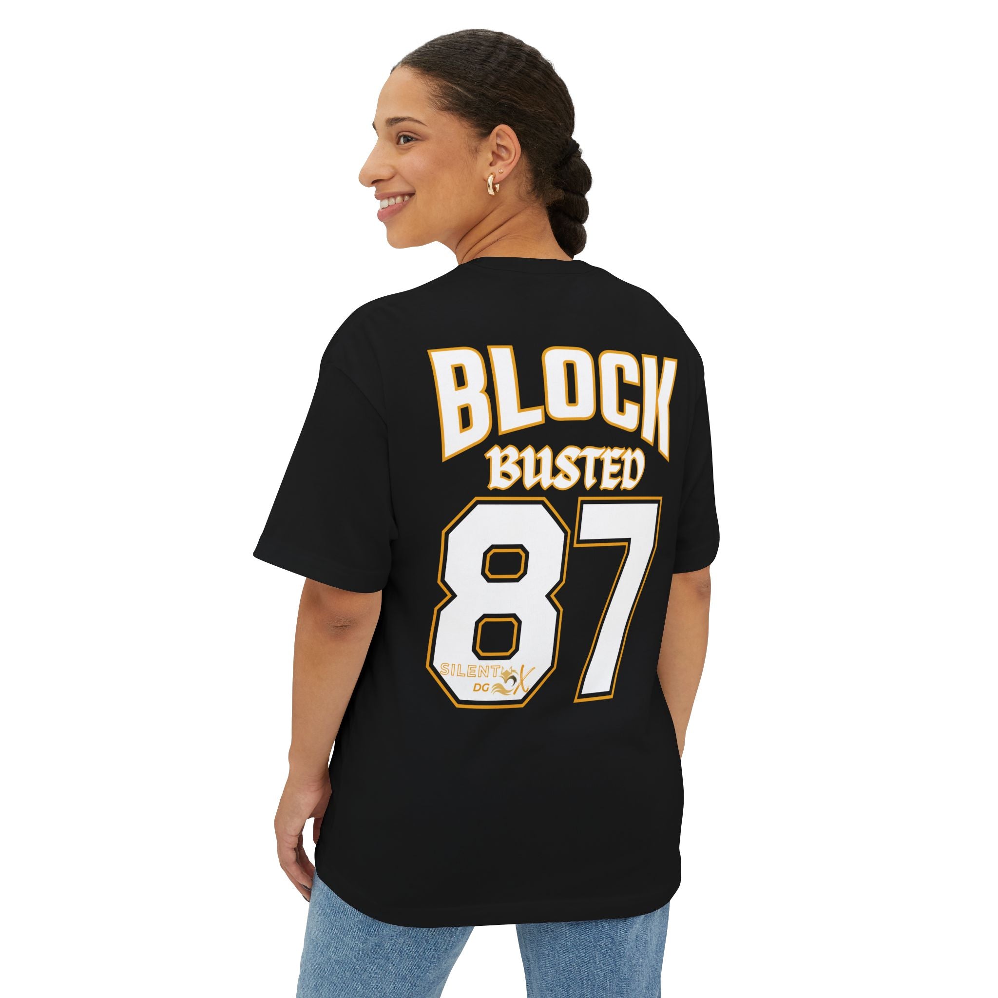 Old School 80's Oversized Casual Streetwear - 87 Block Busted