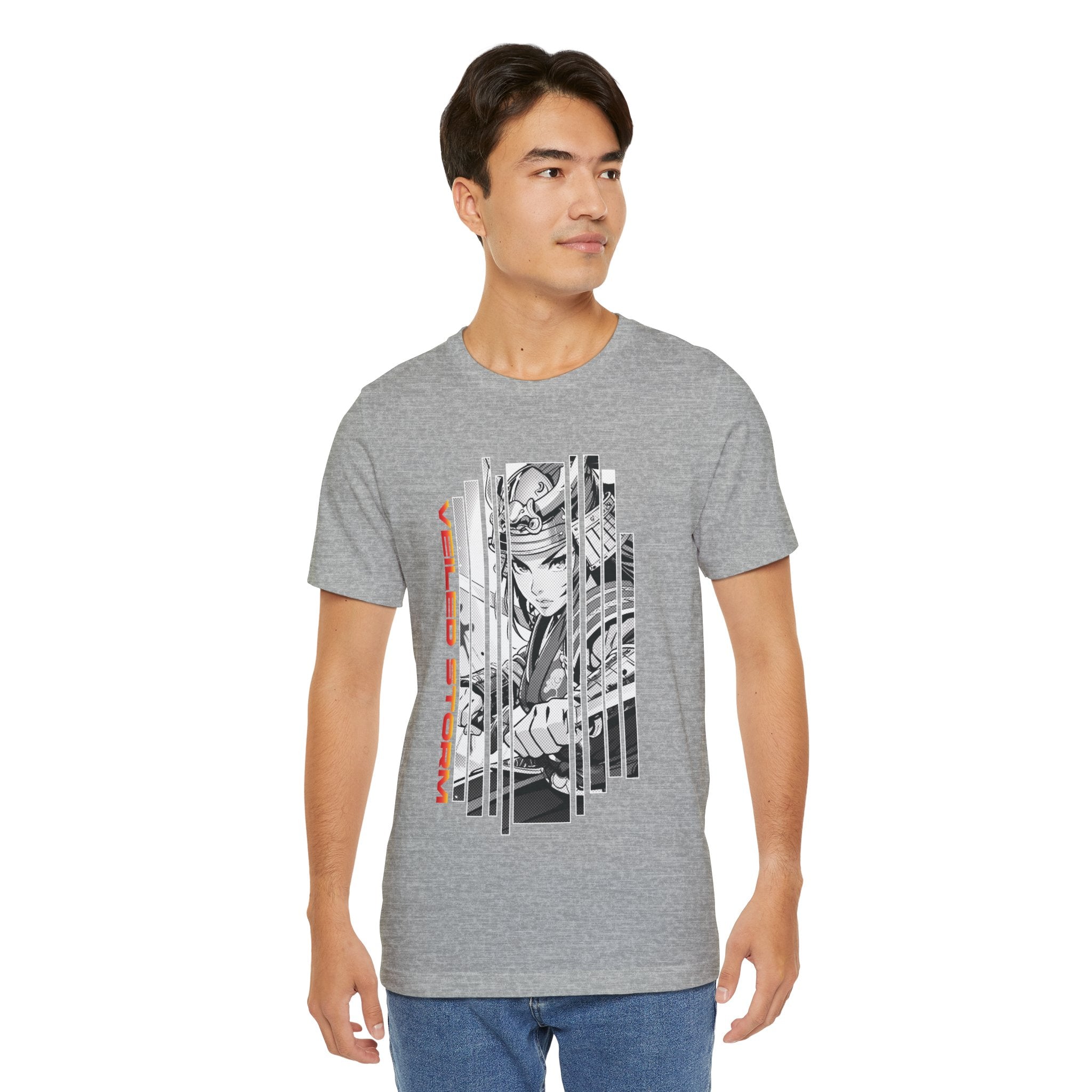 Anime Girl Warrior T-shirt - Veiled Storm