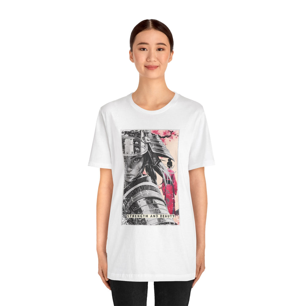 Anime Warrior Girl T-shirt - Strength And Beauty