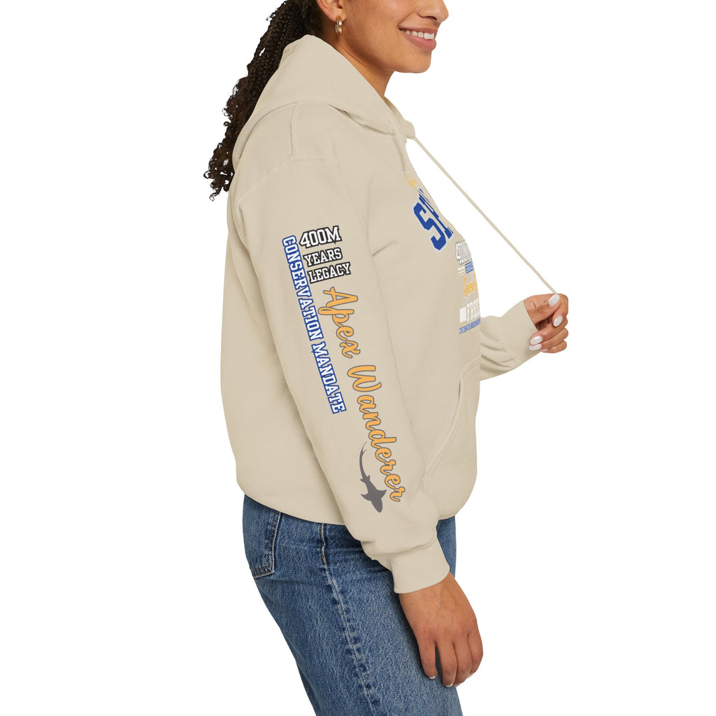 Hooded Sweatshirt Ocean Marine Awareness - Sharks