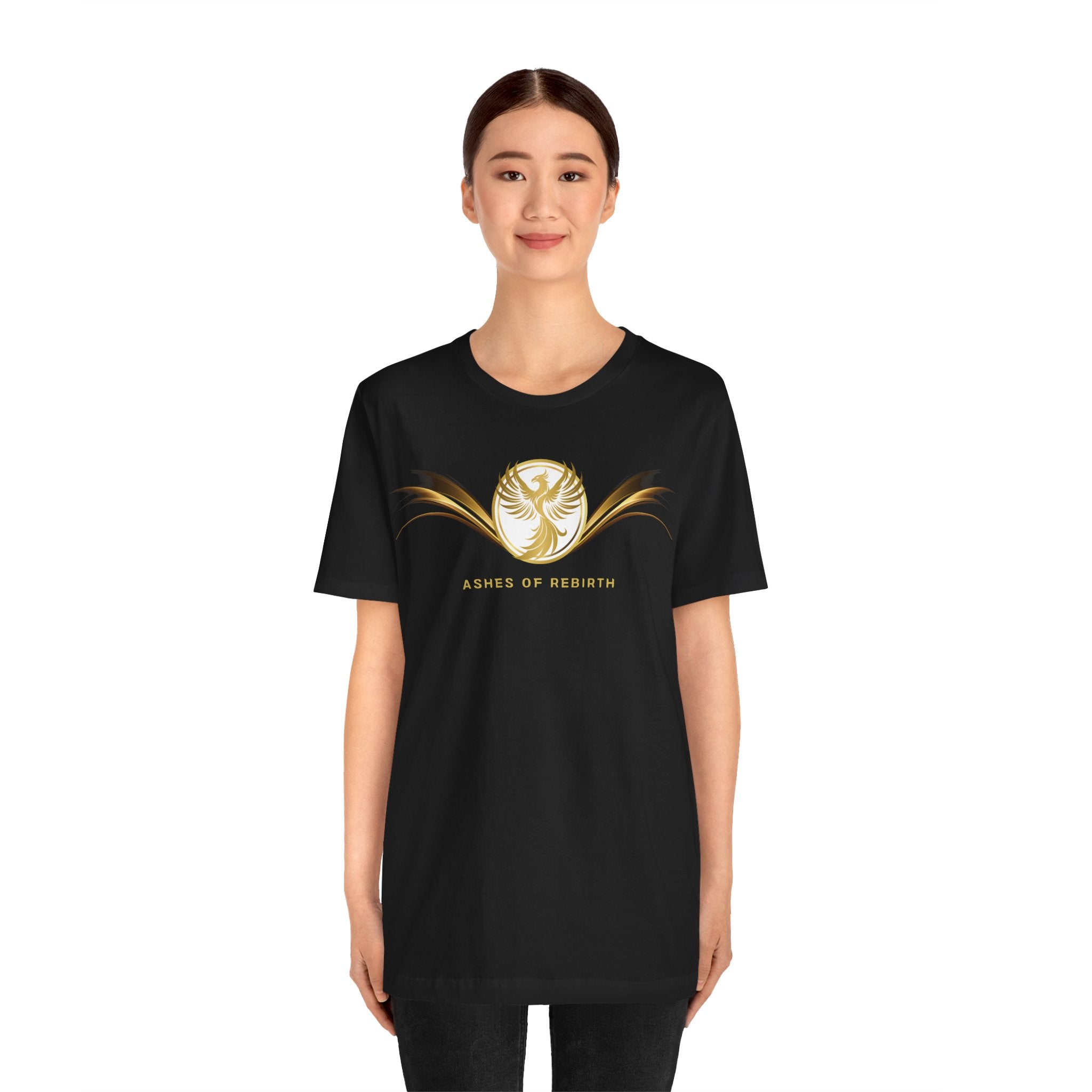 Empowering T-shirt - Zen Phoenix Collection White Rebirth