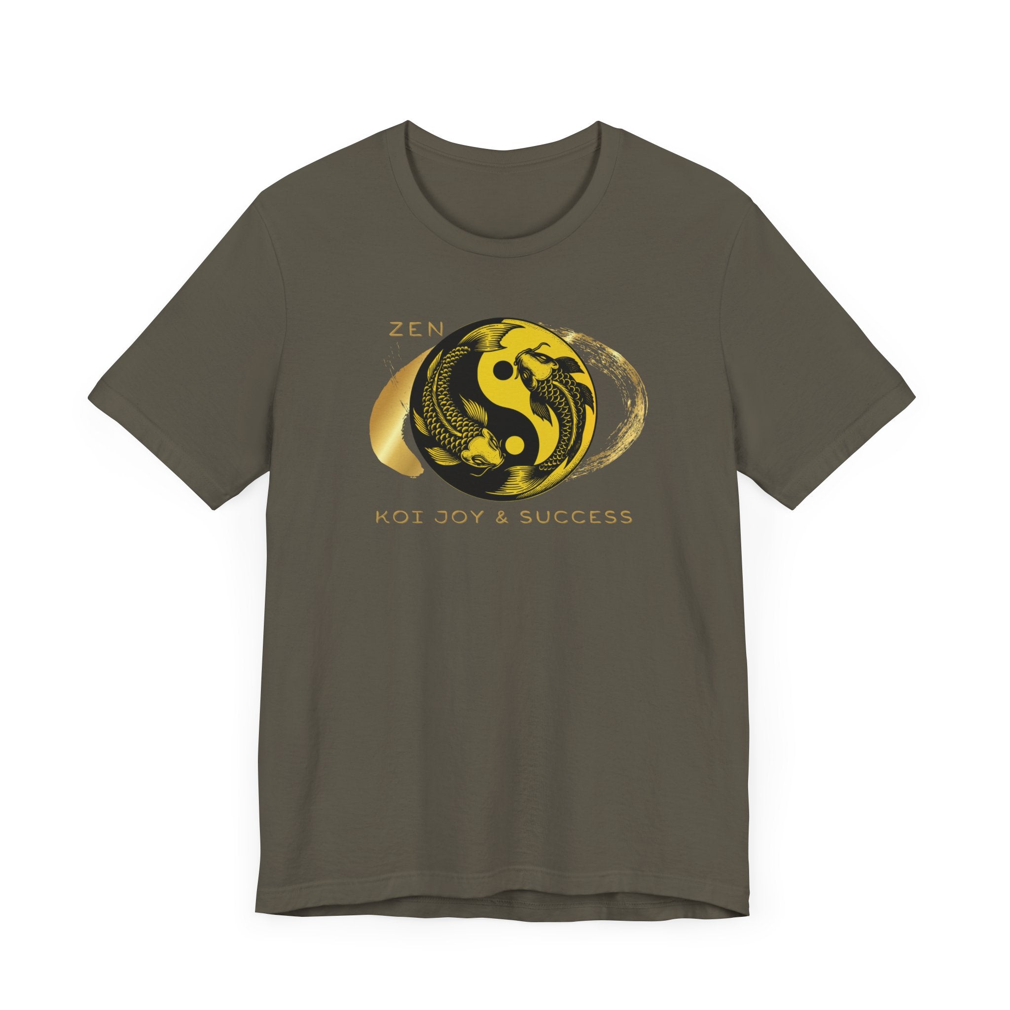 Empowering T-shirt - Zen Koi Collection Yellow, Colors of Meaning